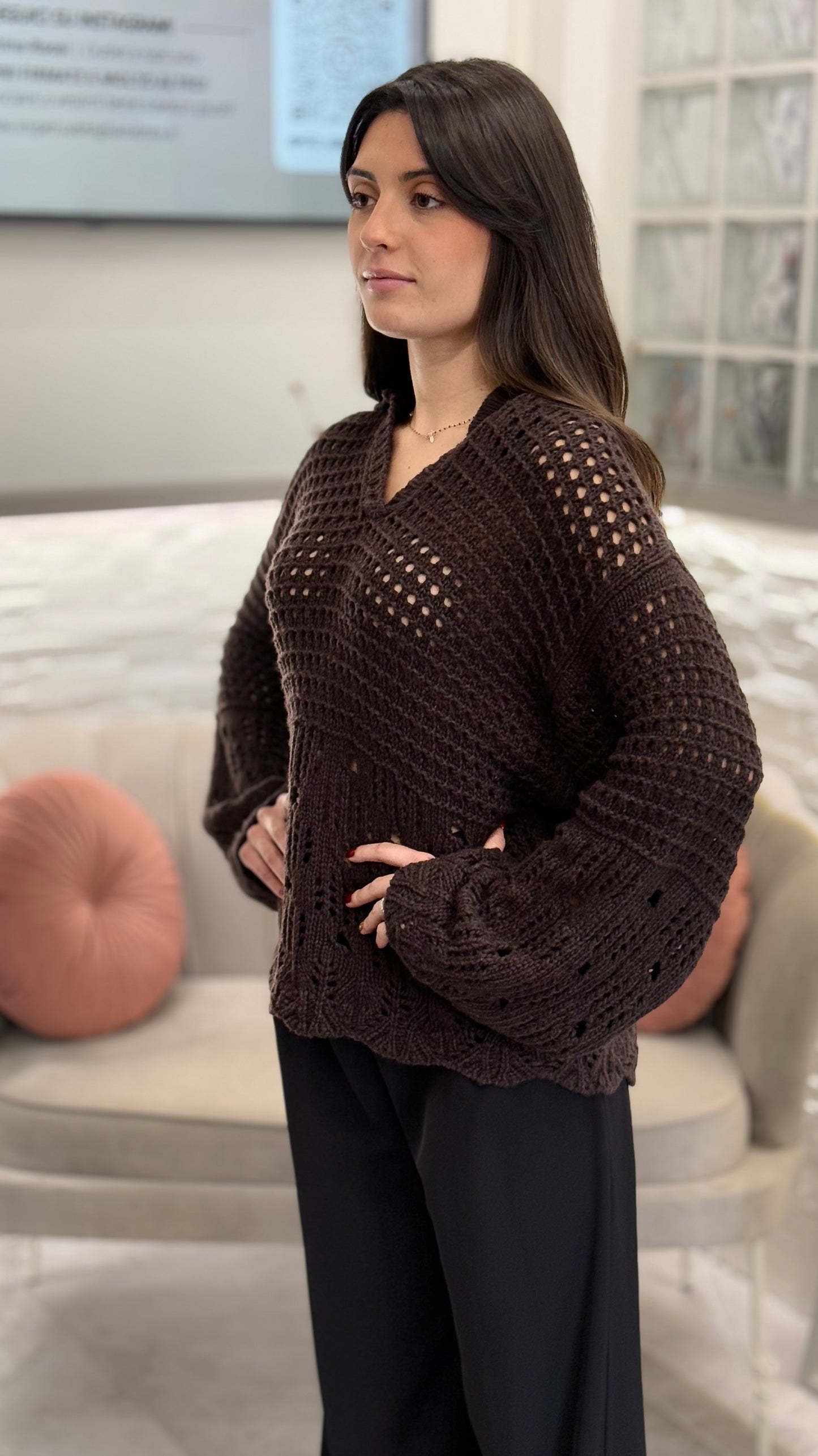 Vicolo OUTLET Maglione Traforato