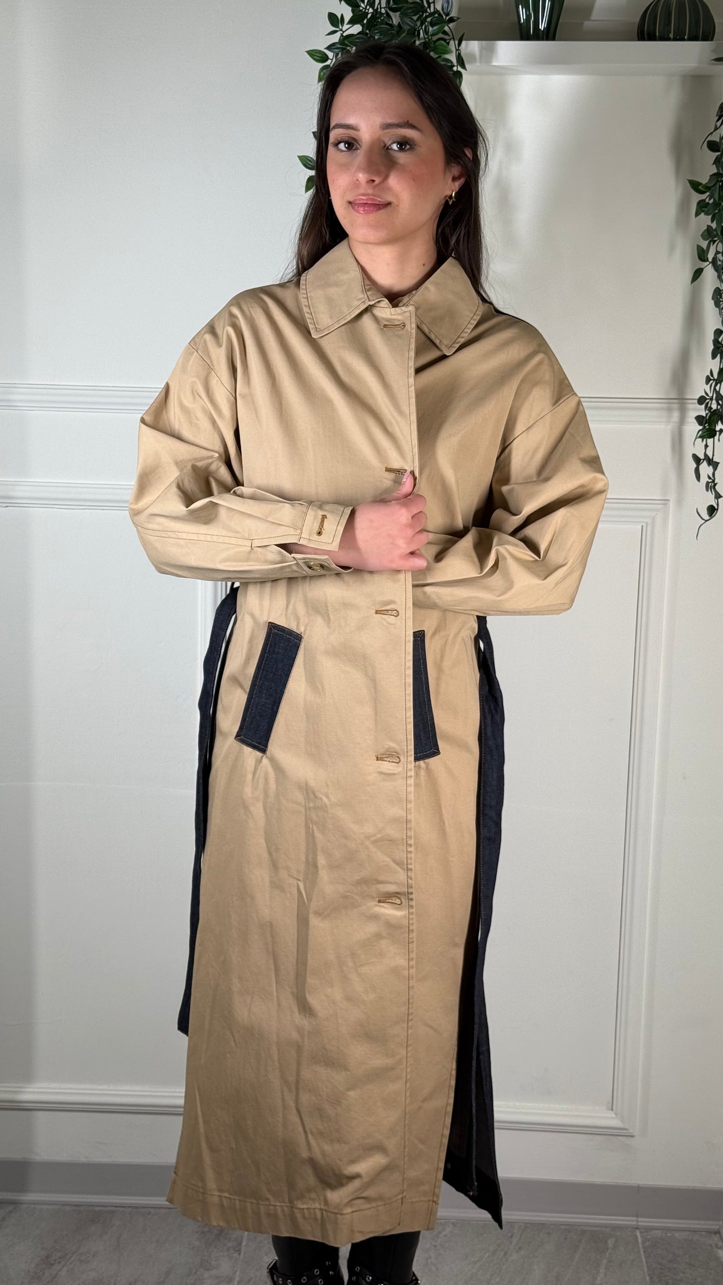 Vicolo OUTLET Trench Denim B08