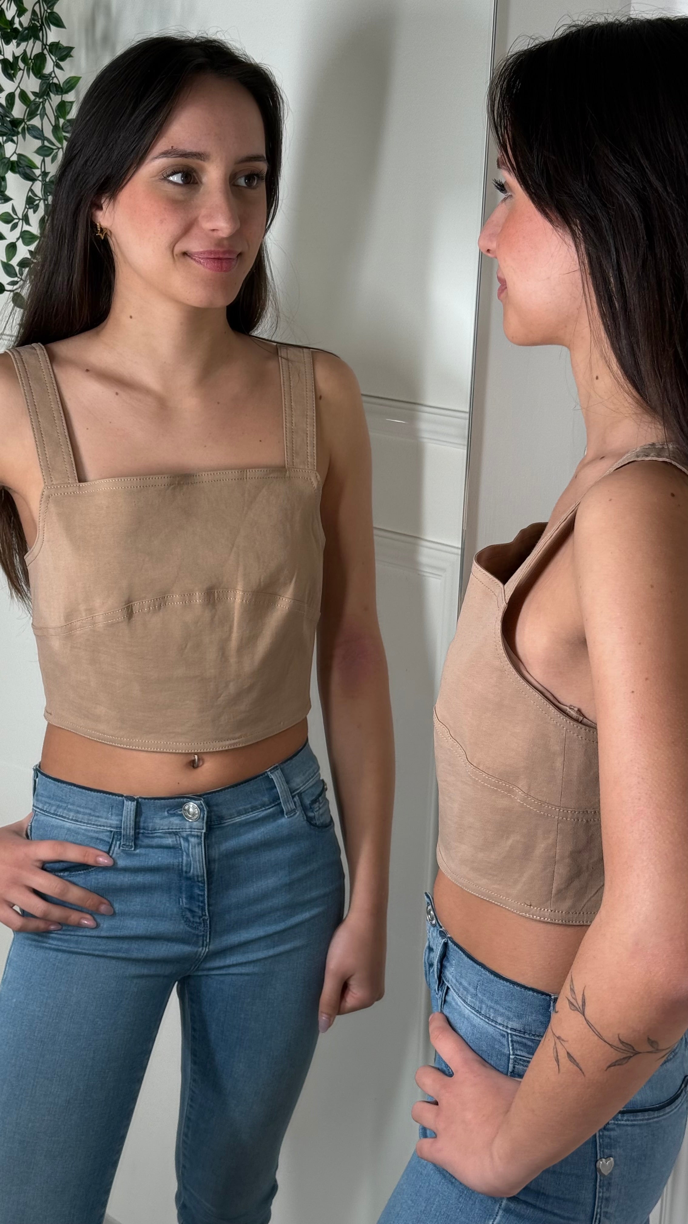 Pinko OUTLET Corpetto Lino C95