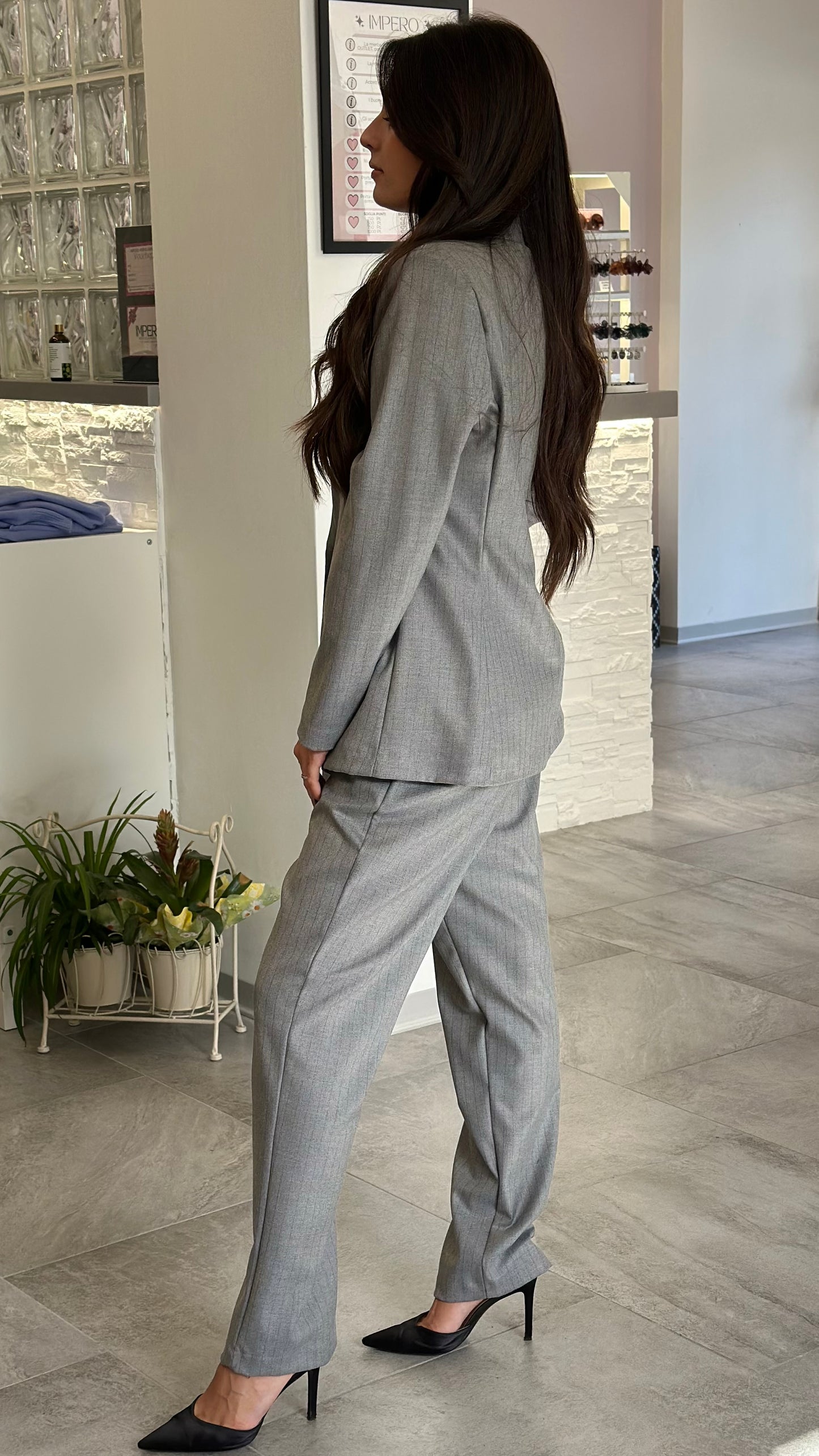 KikiSix Giacca Gesso Grey