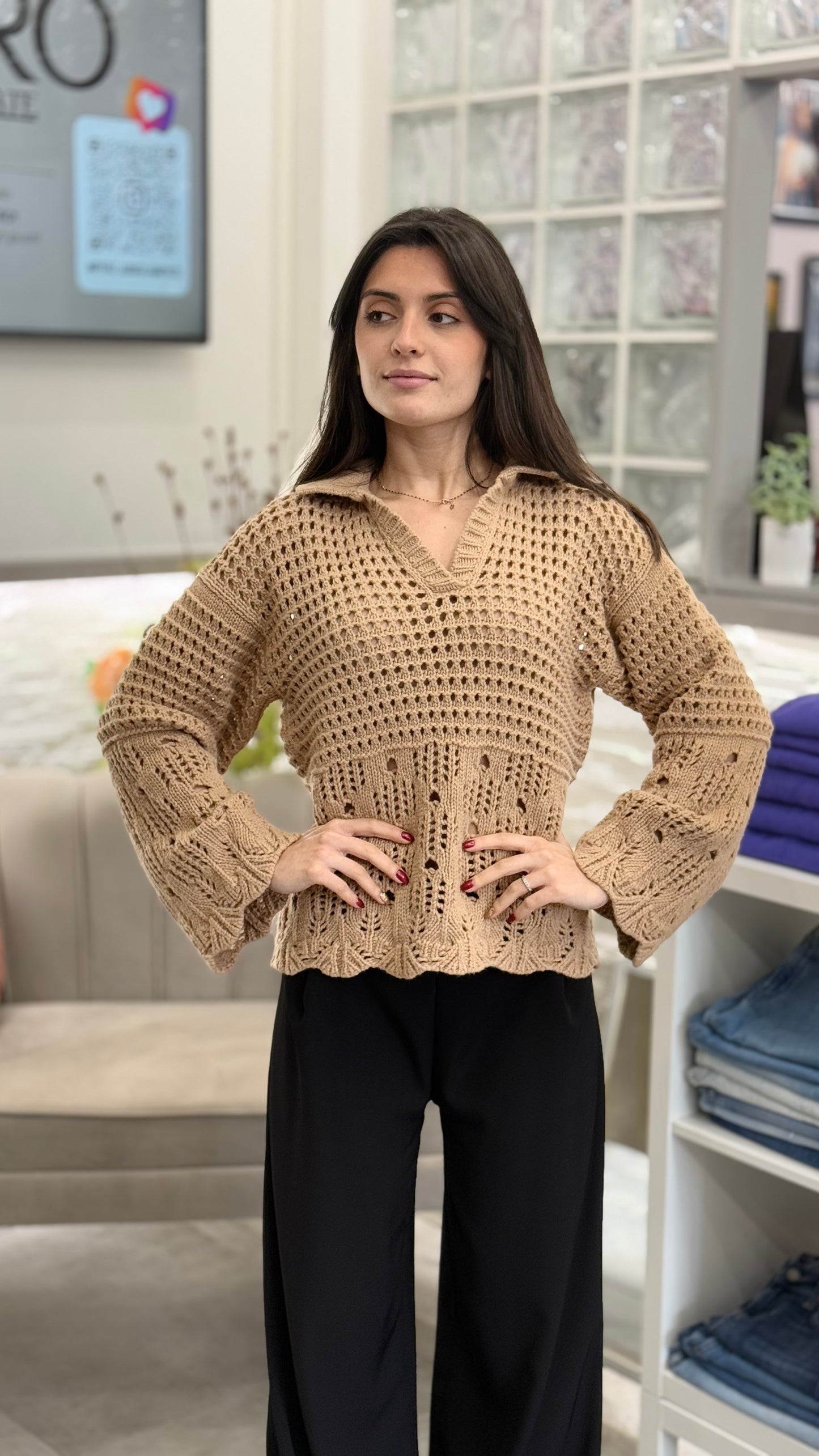 Vicolo OUTLET Maglione Traforato