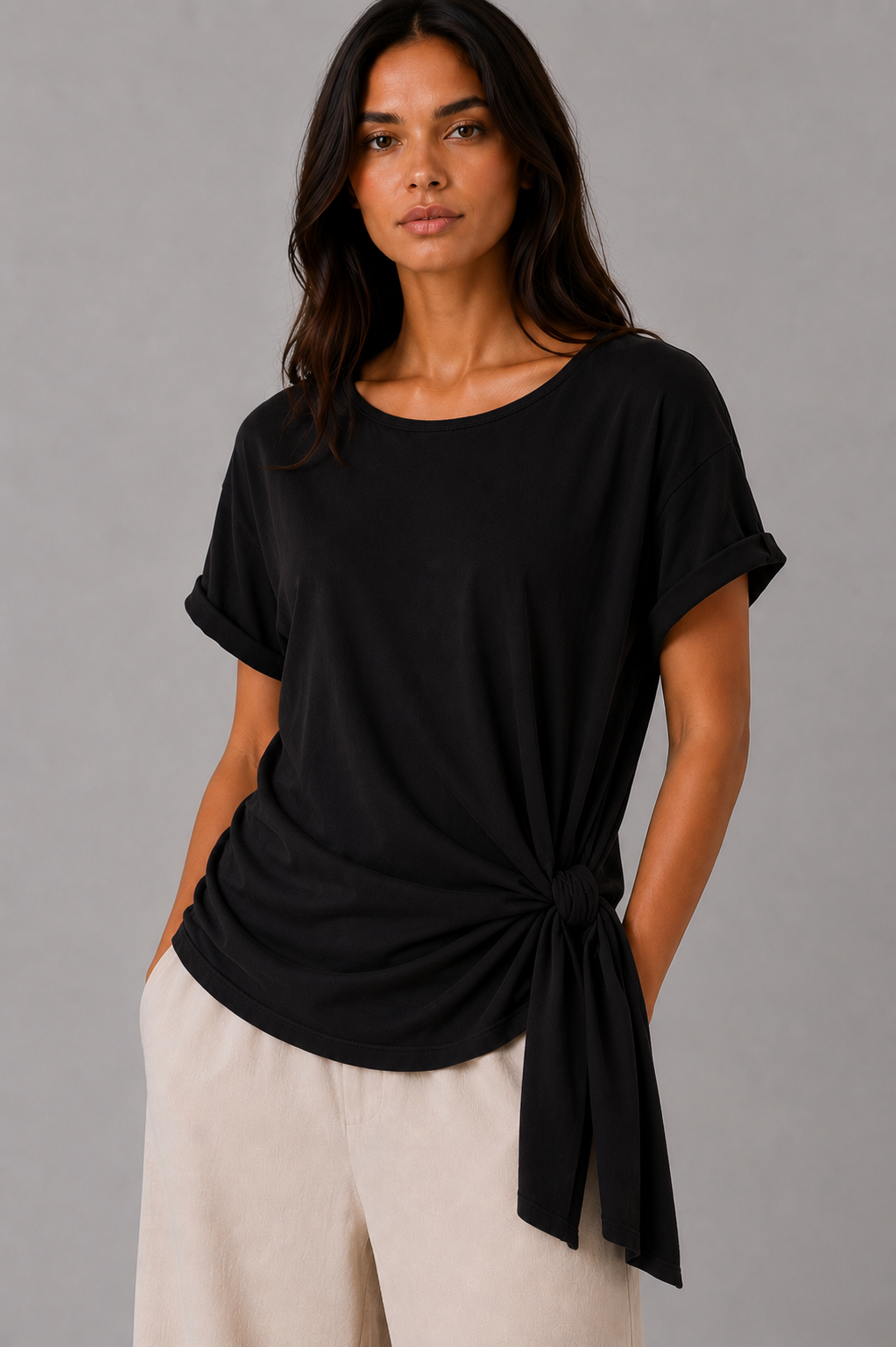 THODAMI Maglia Nodo Nera