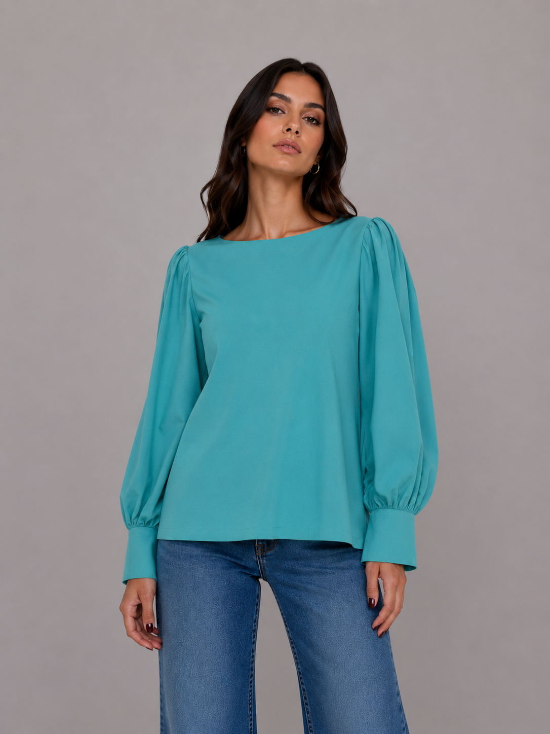 FINE SERIE OTTODAME Blusa Turchese