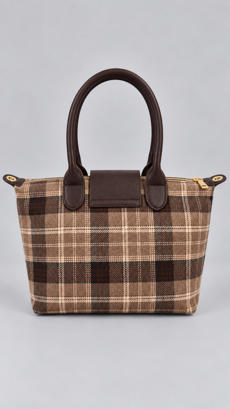 Borsa Tartan Cammello