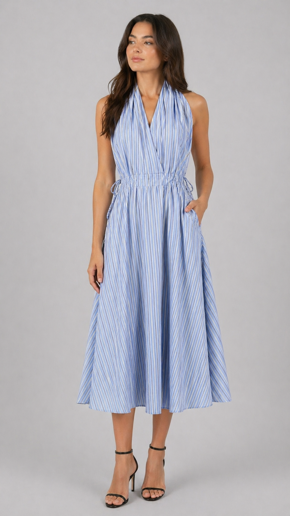 THODAMI Abito Riga Azzurra Soft