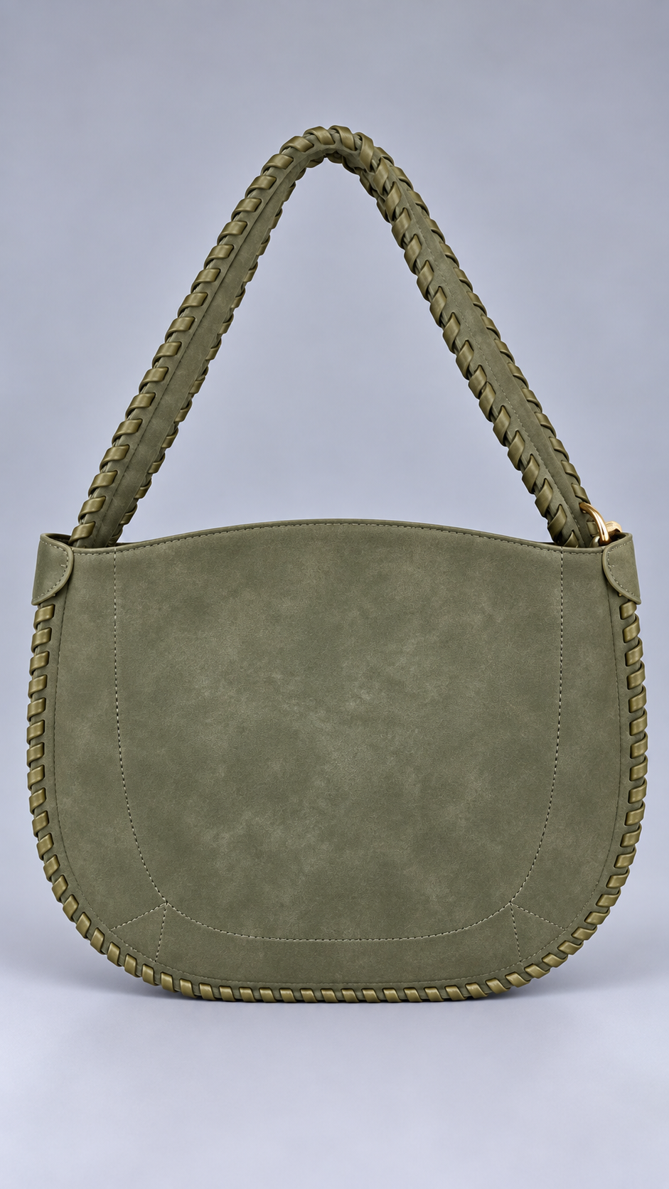 Borsa Spalla Intrecciata Verde