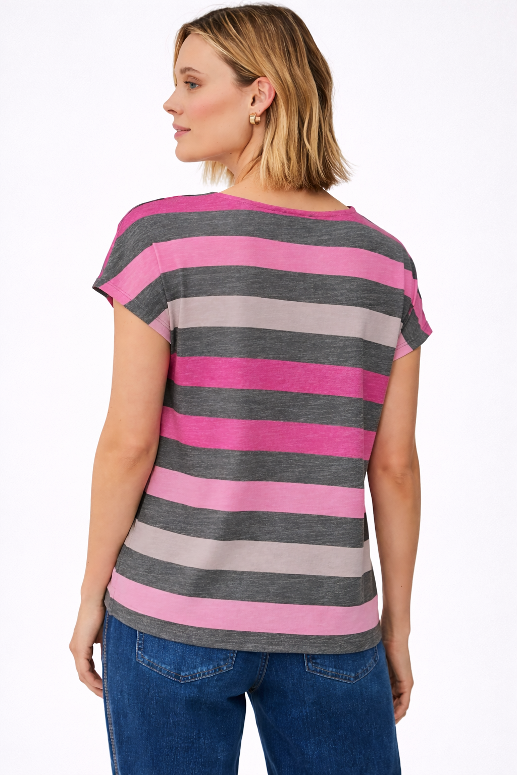 STREET ONE Tshirt Righe Rosa