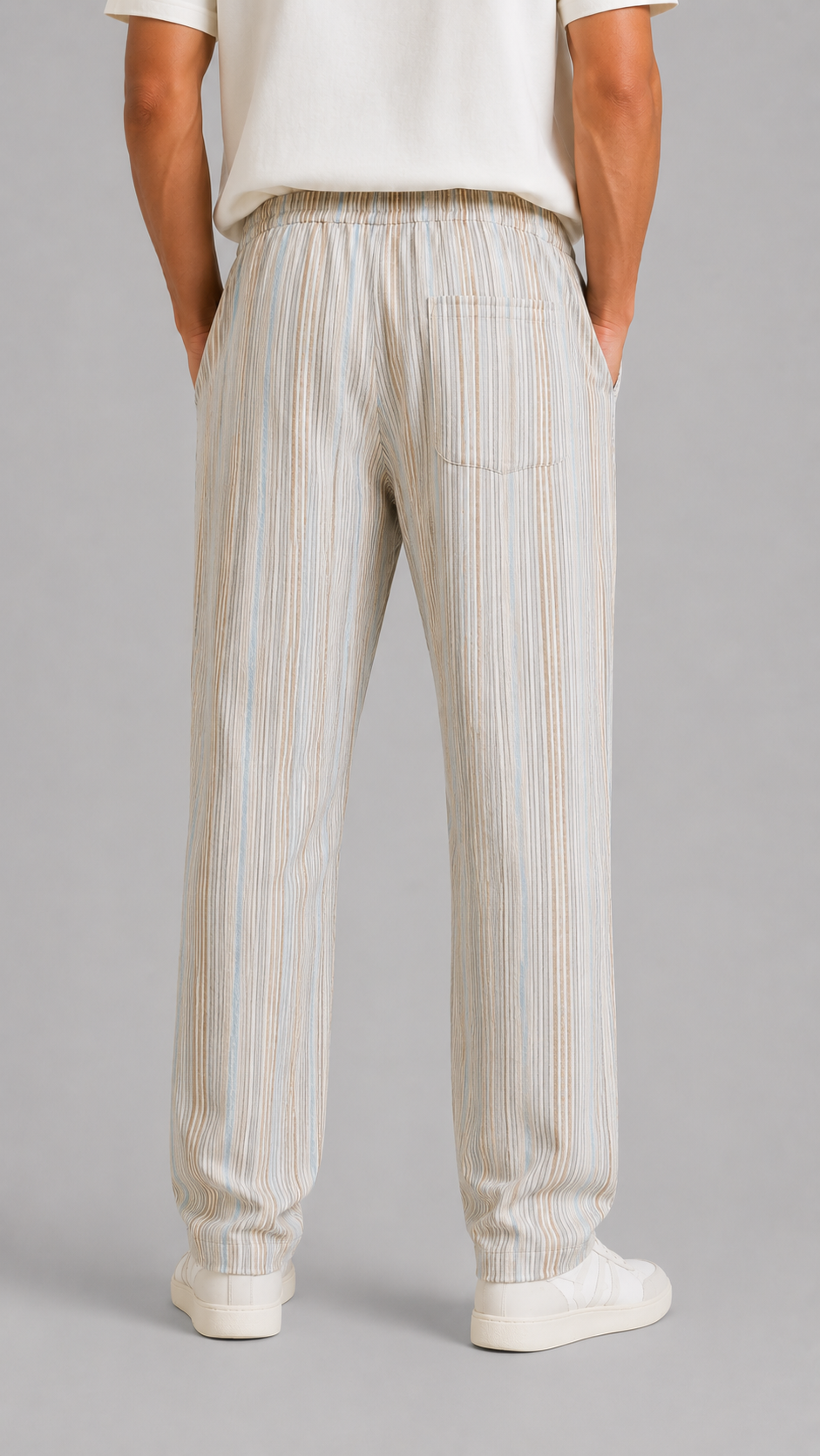 3.9 Pantalaccio Righe Beige