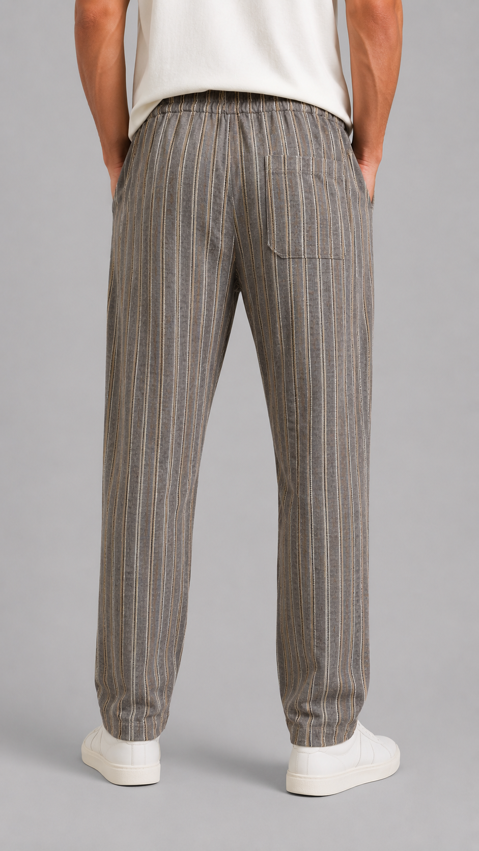 3.9 Pantalaccio Righe Marrone