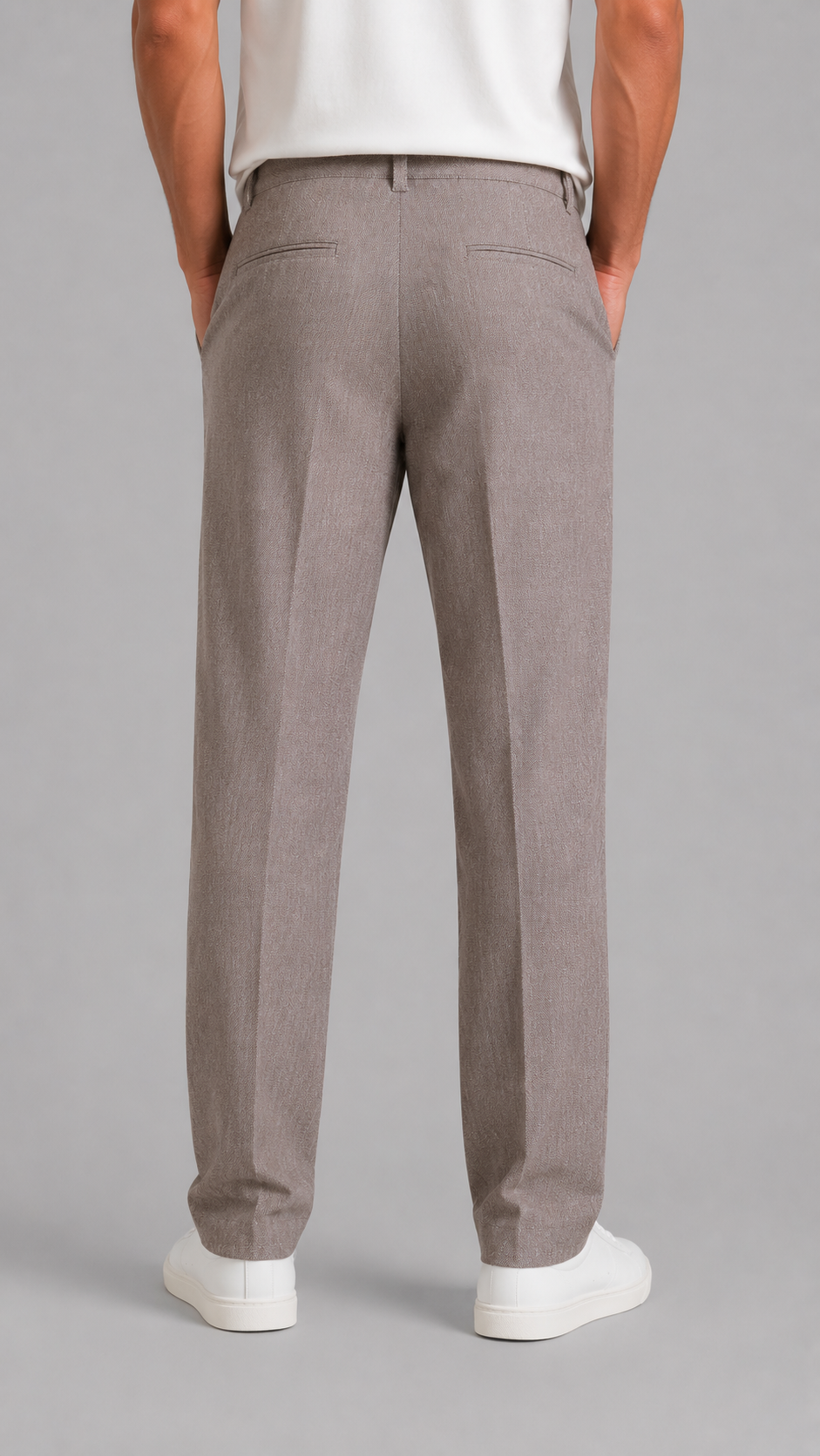 3.9 Pantalone Beige Melangiato