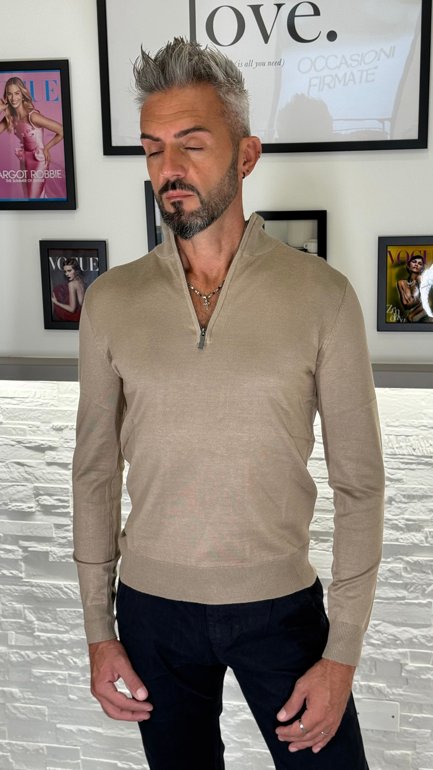Golfino con zip L07