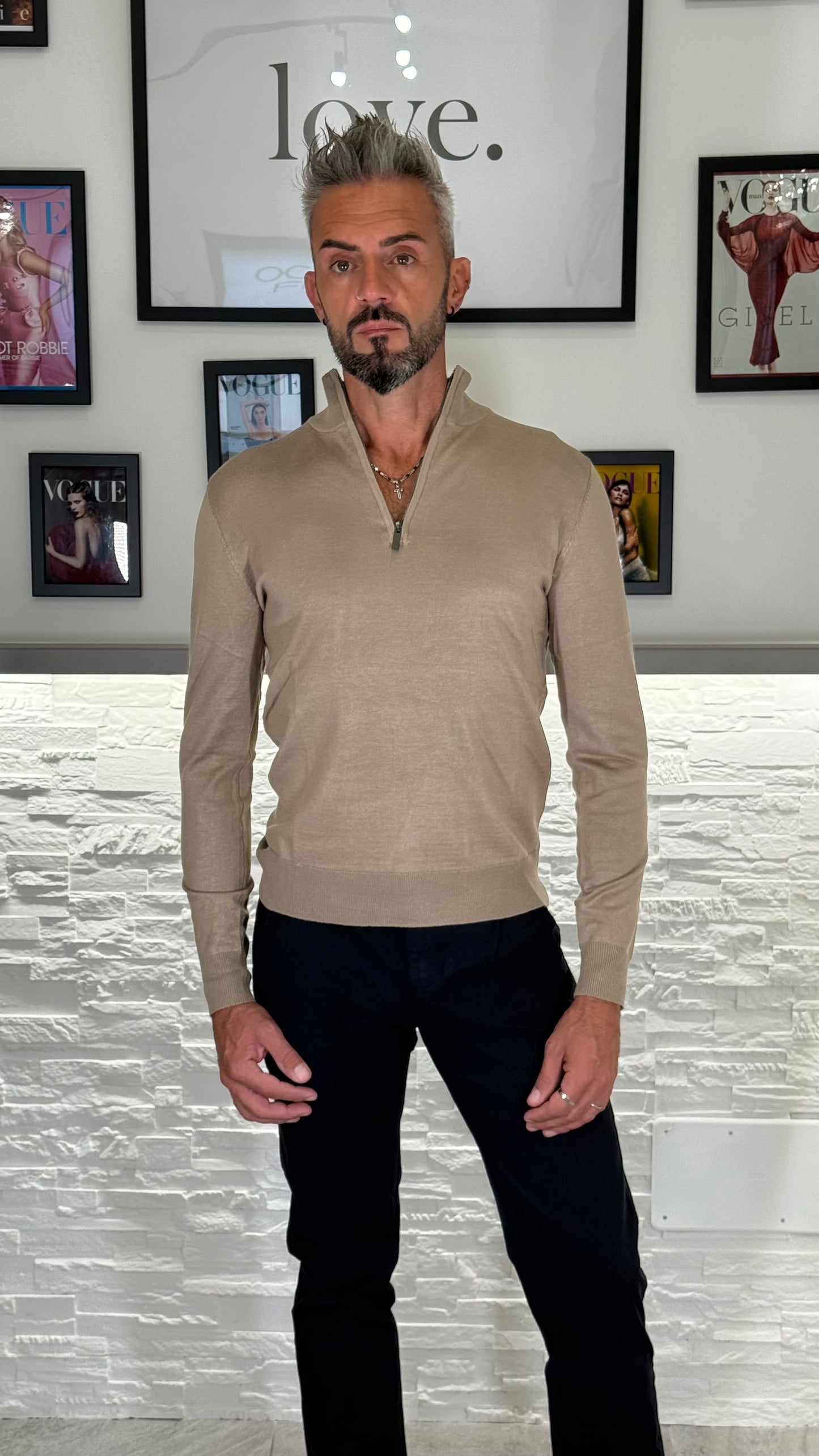 Golfino con zip L07