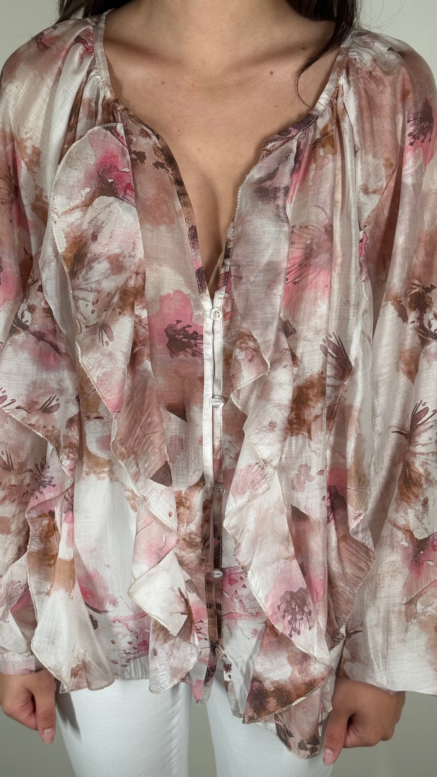 KikiSix Camicia Floreale S29