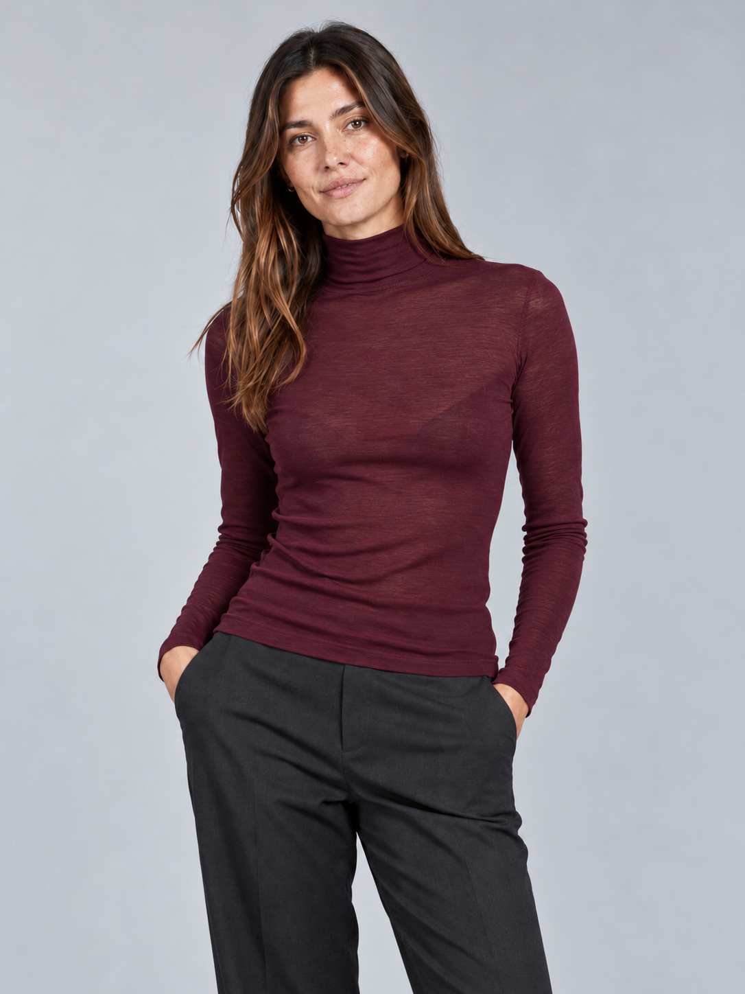CASHMIRINA Collo Alto Burgundi