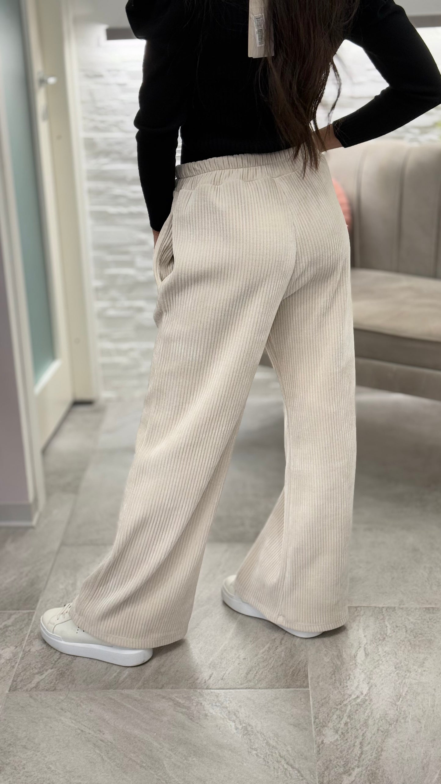 A.R. Pantaloni Simil Velluto