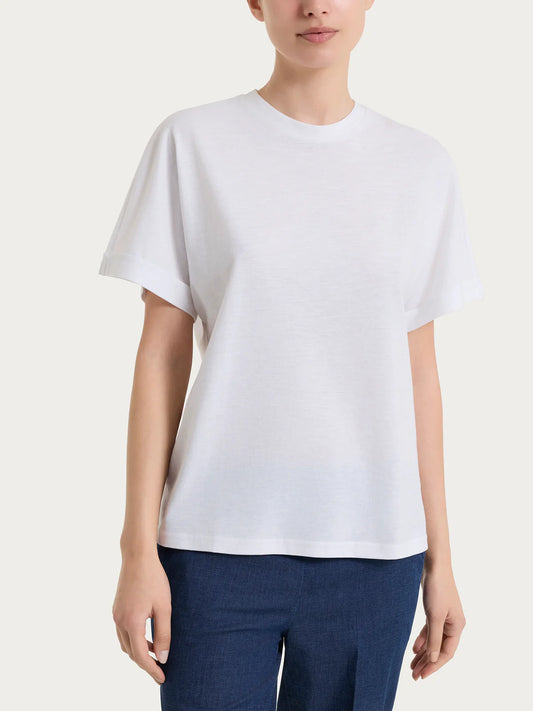 RAGNO Tshirt Risvolto Bianco
