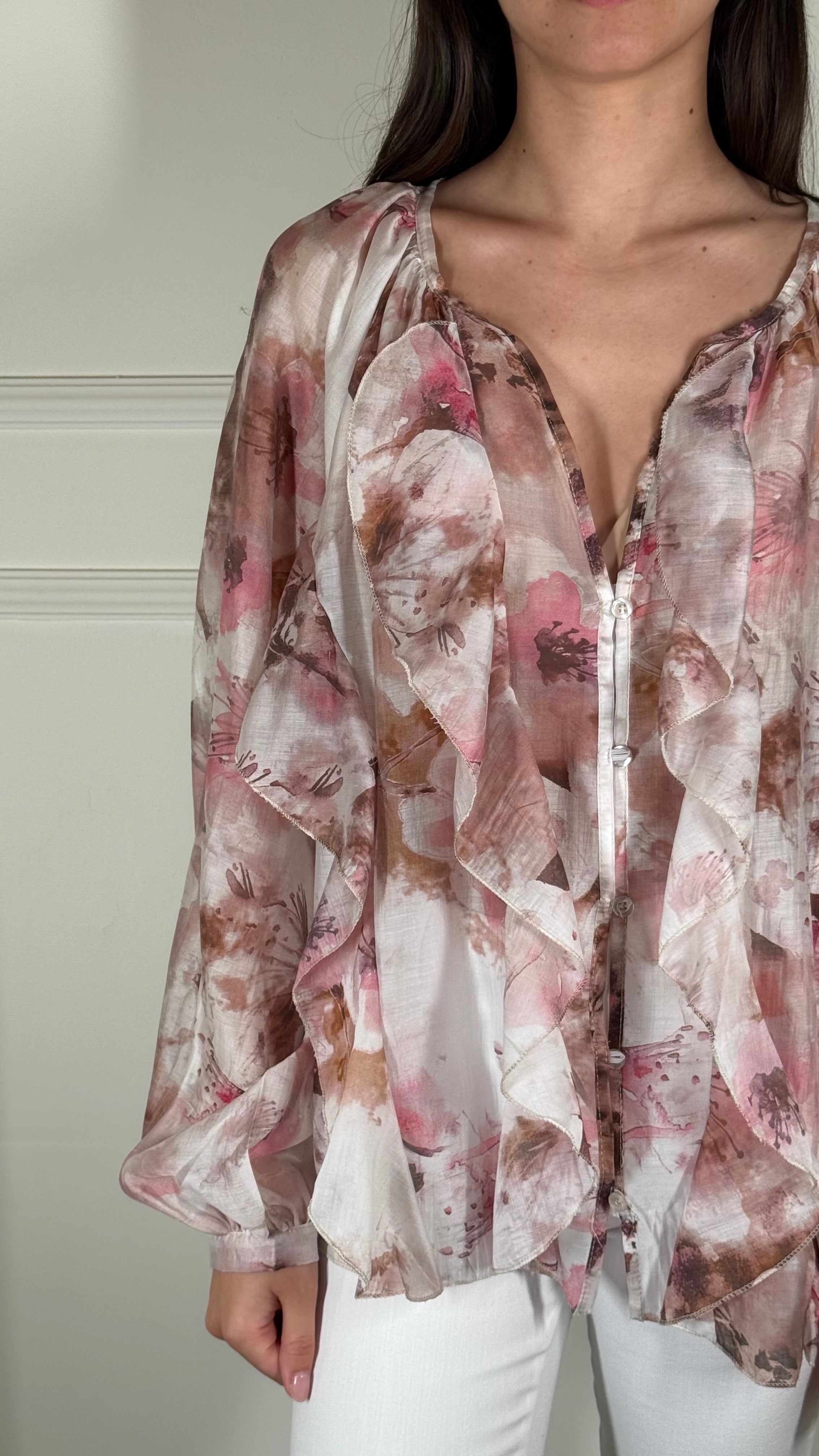 KikiSix Camicia Floreale S29