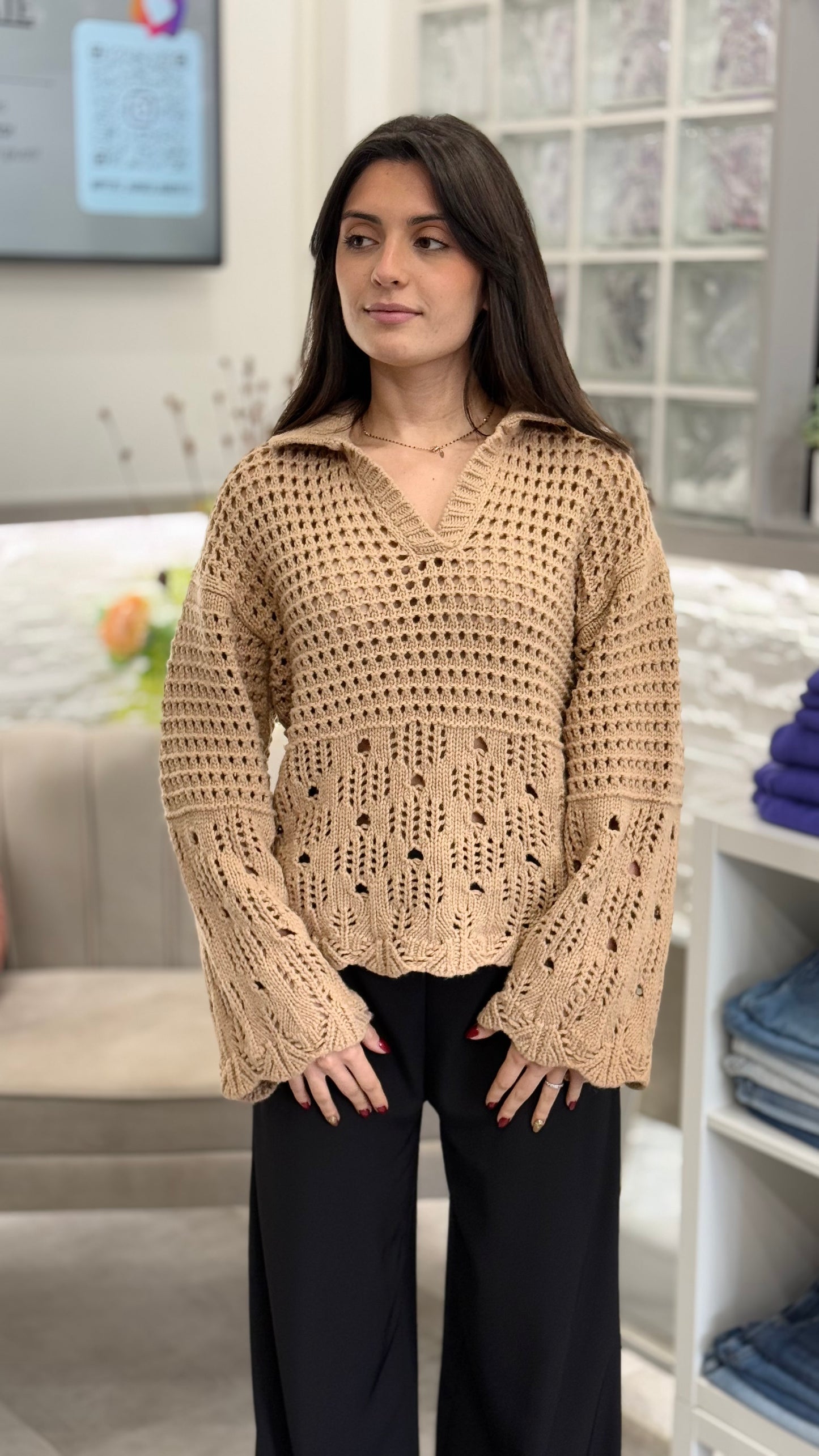 Vicolo OUTLET Maglione Traforato