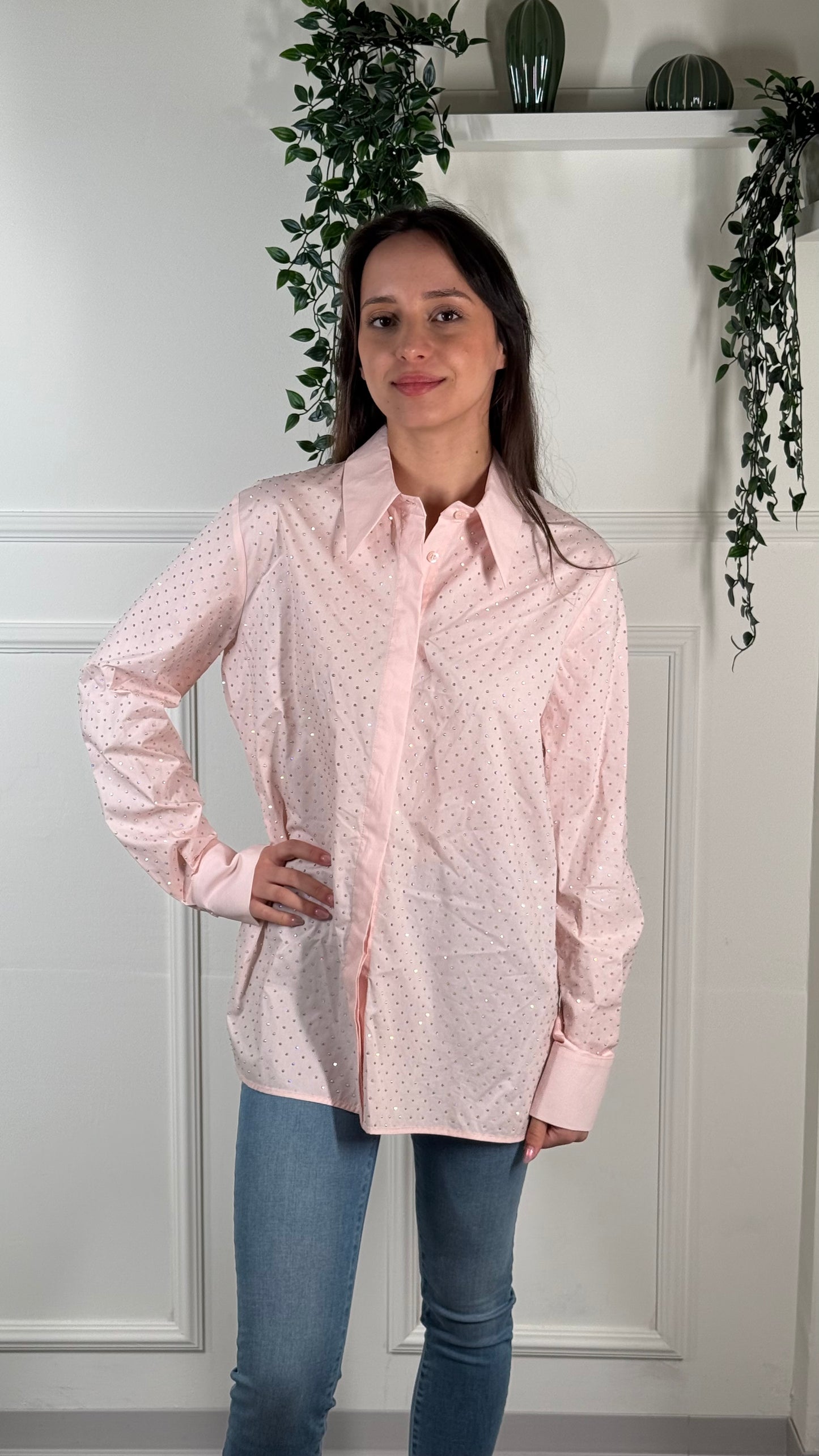 LiuJo OUTLET Camicia Strass B02