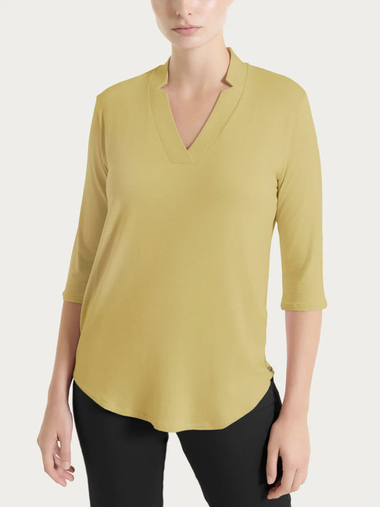 RAGNO Maglia Scollo V Manica 3/4 Khaki