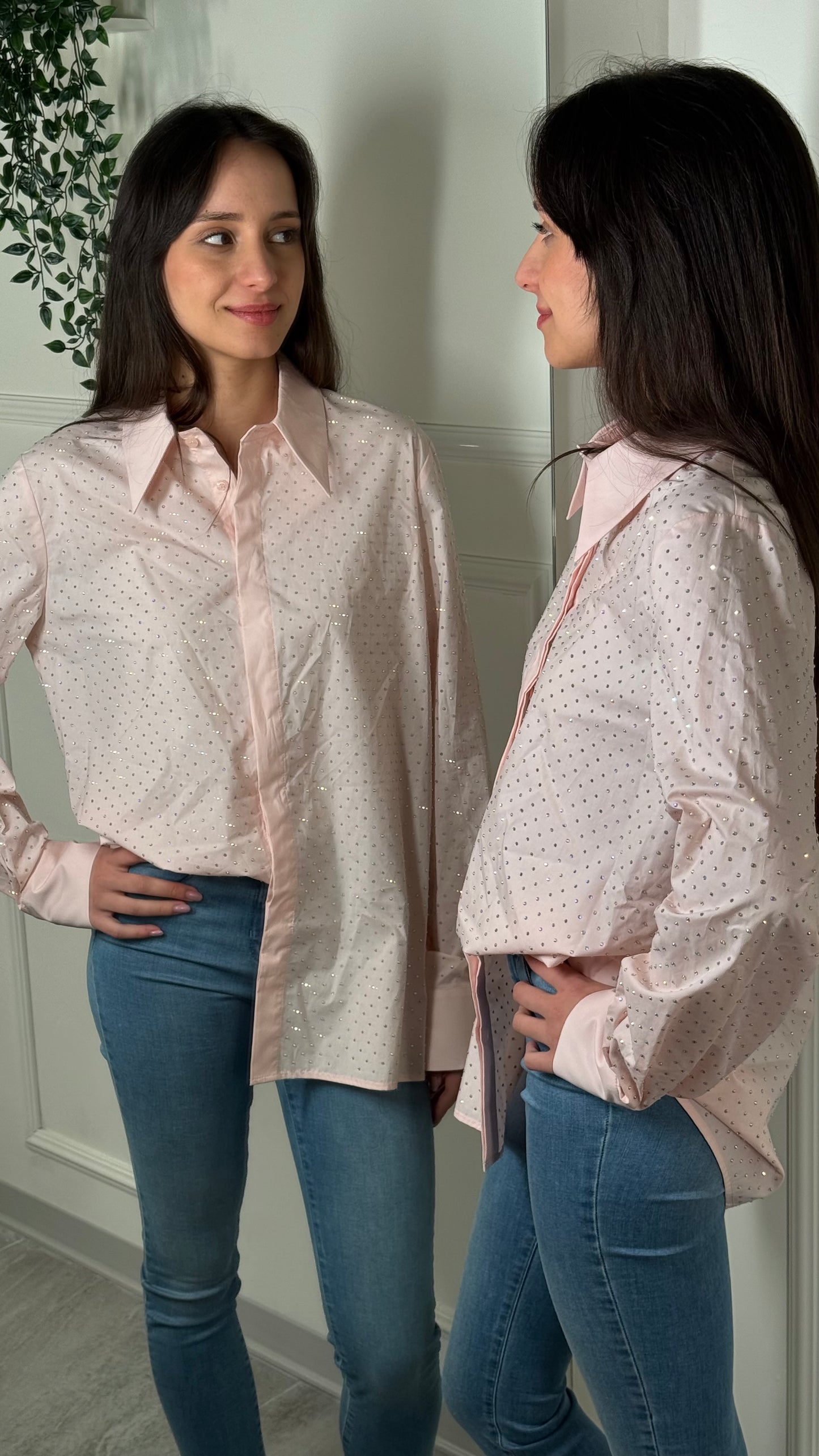 LiuJo OUTLET Camicia Strass B02
