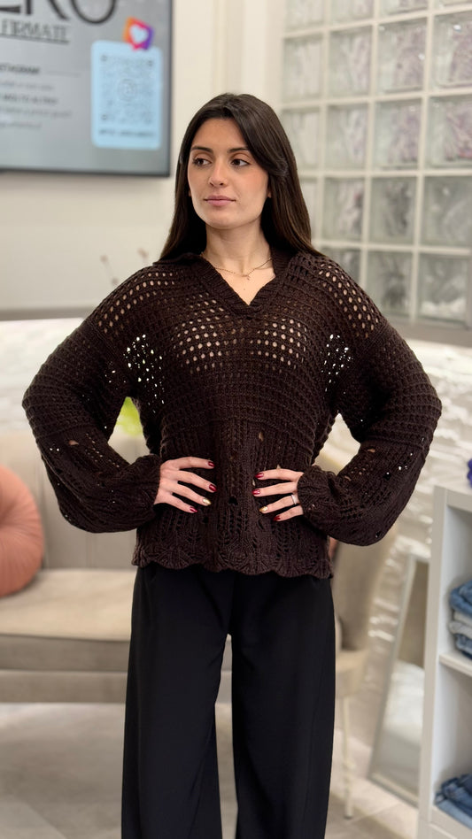 Vicolo OUTLET Maglione Traforato