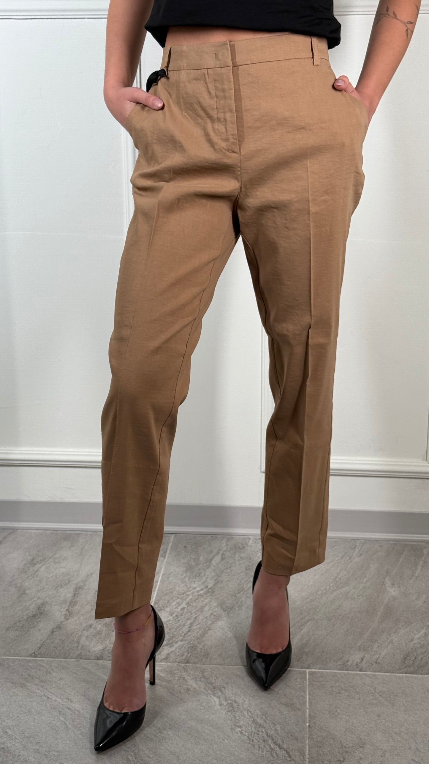 Pinko OUTLET Panta misto lino C05