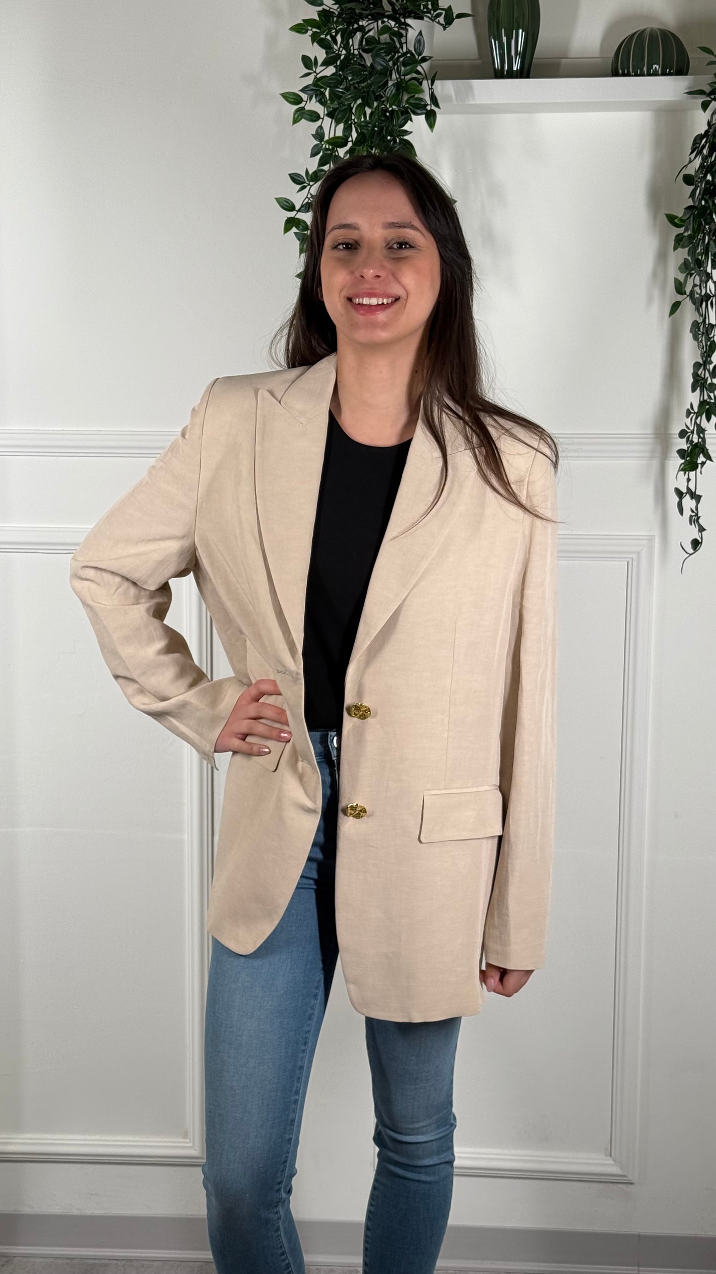 FINE SERIE LiuJo OUTLET Giacca Lino A42