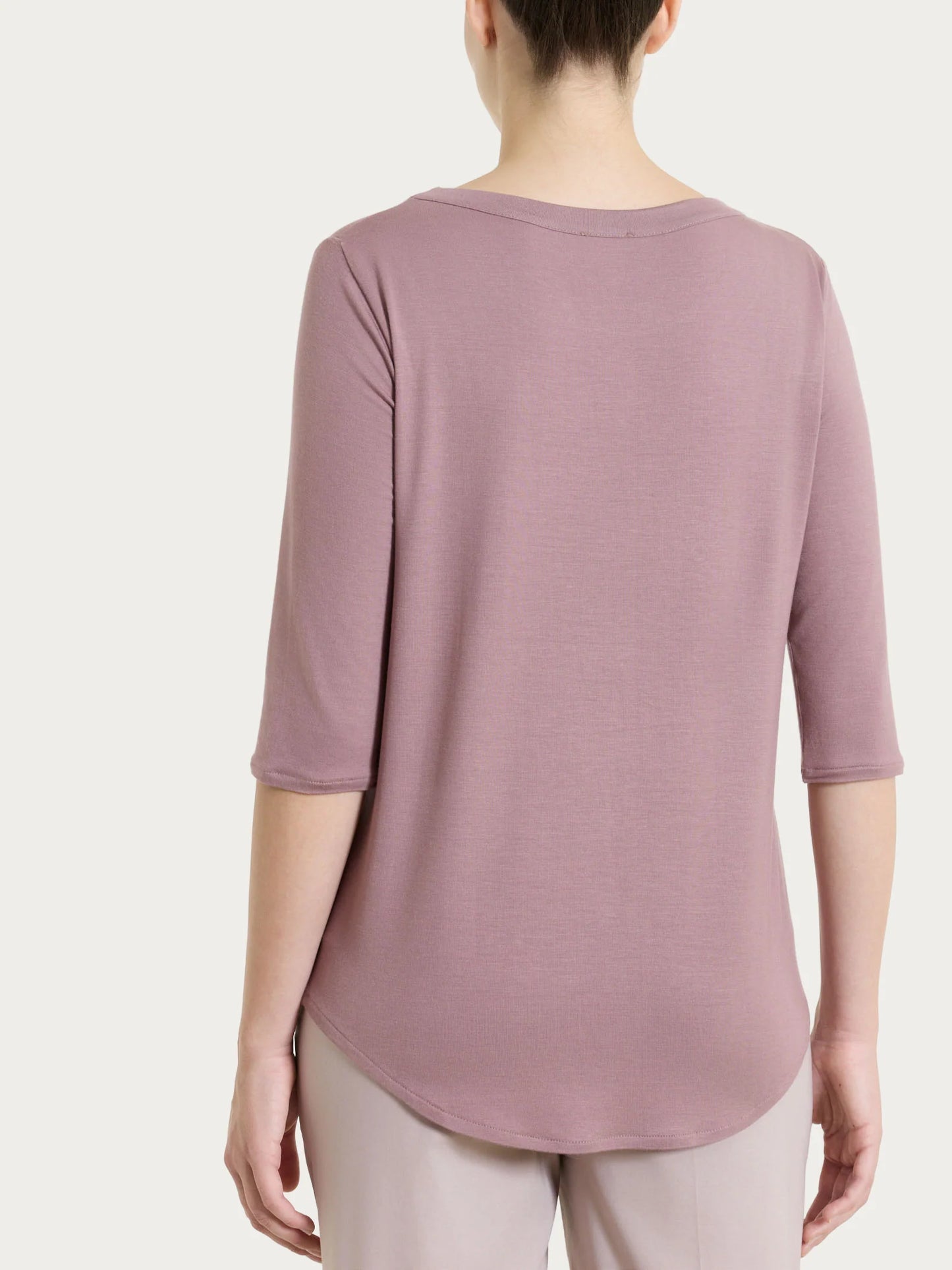 RAGNO Maglia Girocollo 3/4 Rosa Antico
