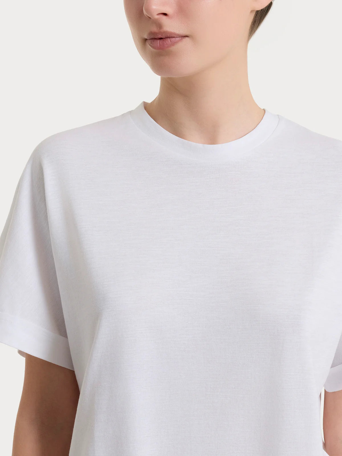 RAGNO Tshirt Risvolto Bianco