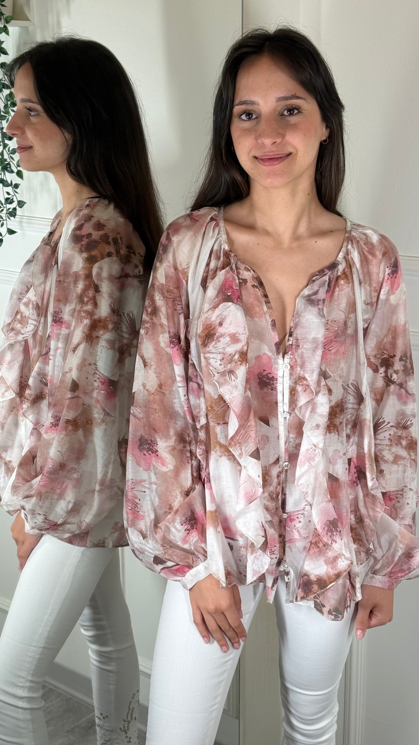 KikiSix Camicia Floreale S29