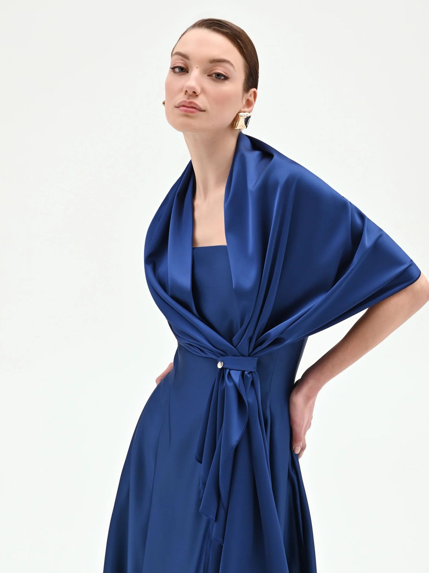 RINASCIMENTO Stola Raso Blu