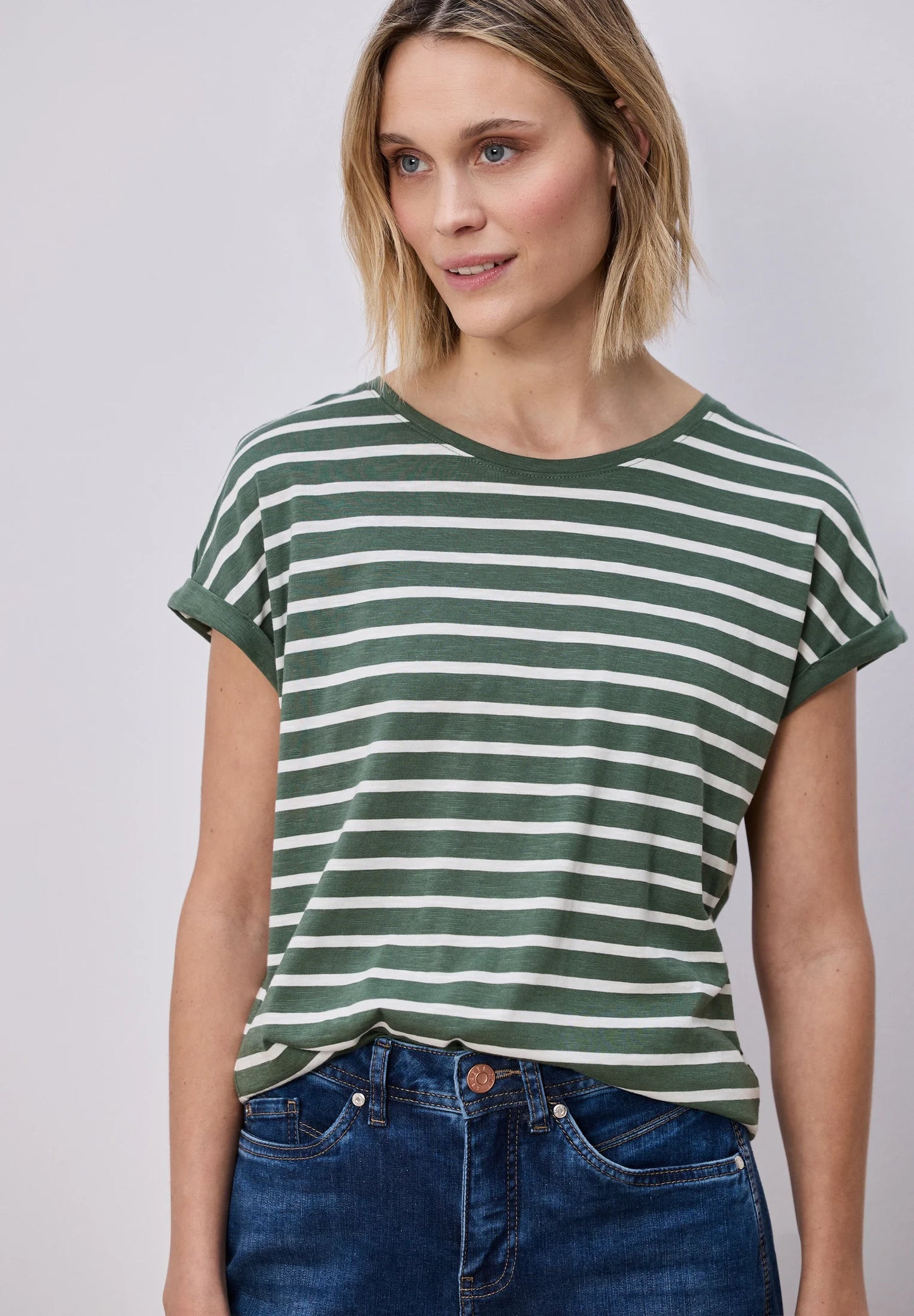 STREET ONE Tshirt Righe Verde