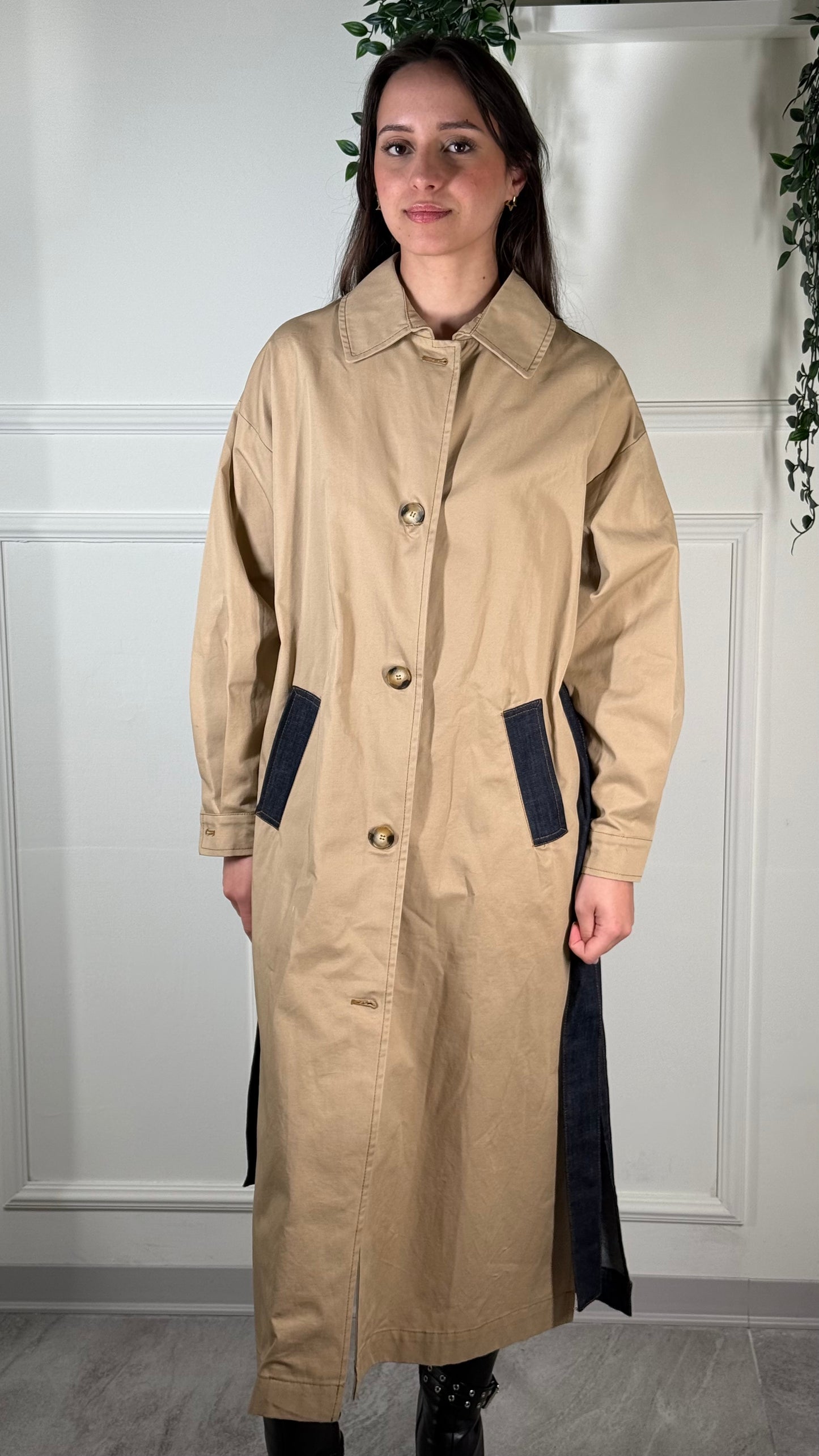 Vicolo OUTLET Trench Denim B08
