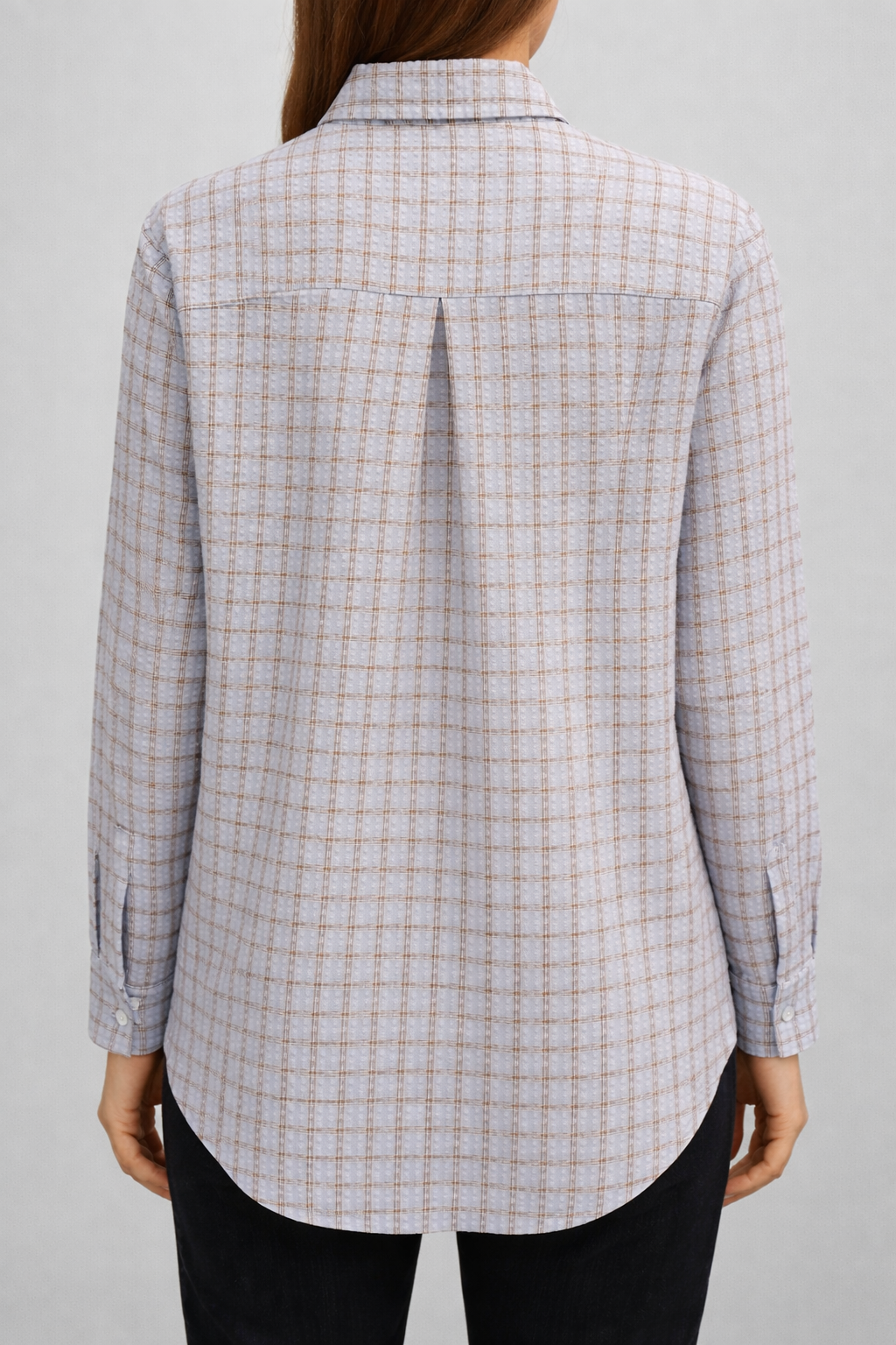 Thod Camicia Quadri Celeste