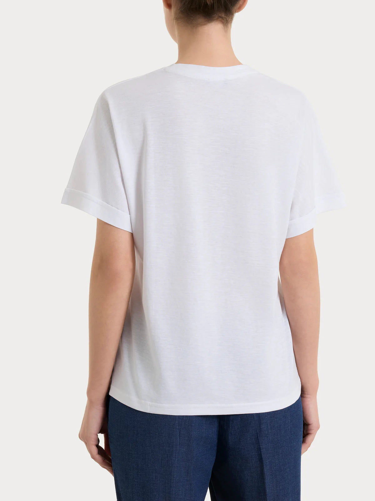 RAGNO Tshirt Risvolto Bianco