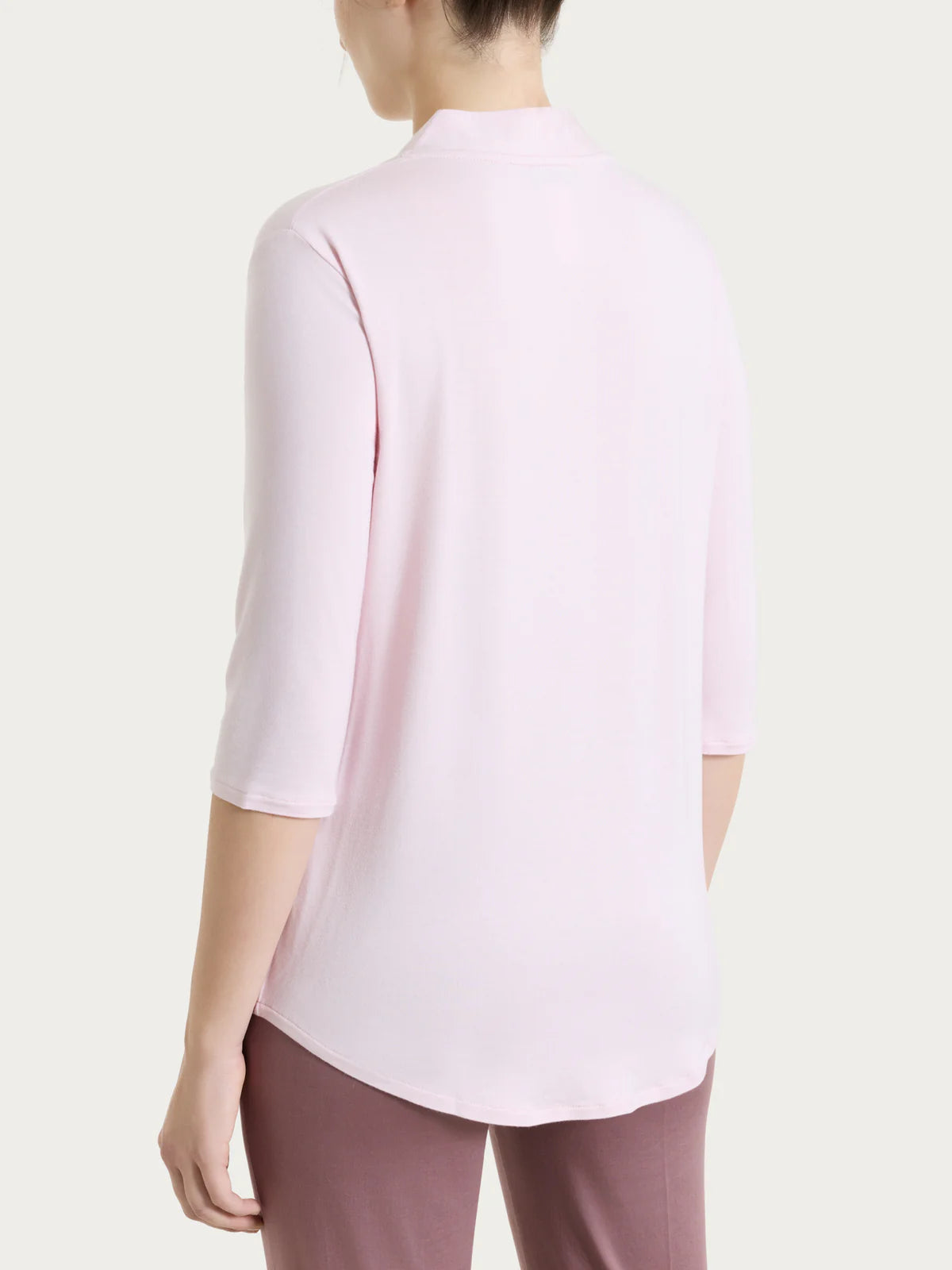 RAGNO Maglia Scollo V Manica 3/4 Rosa