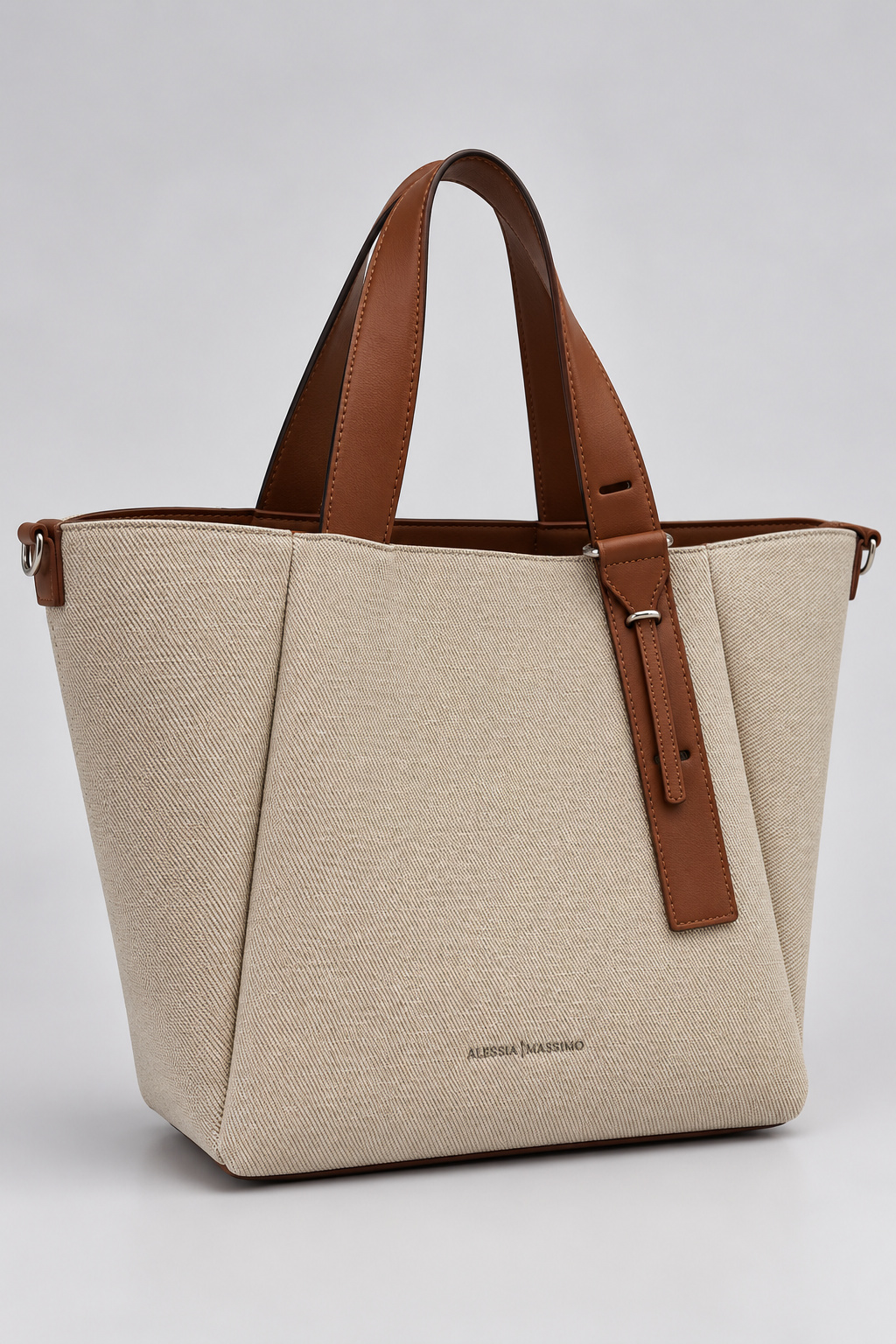 ALESSIA|MASSIMO Borsa Shopper Beige