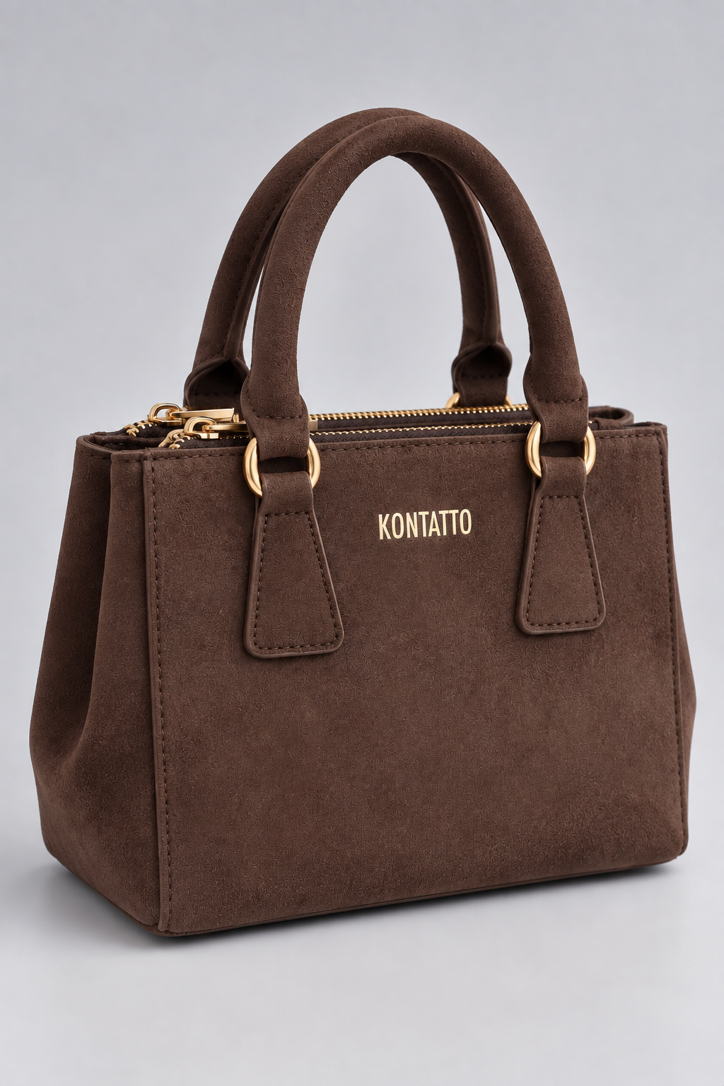 KONTATTO Minibag Suede Marrone