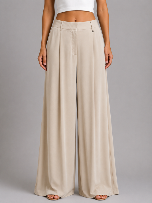 FINE SERIE LIUJO Pantalone Palazzo Beige