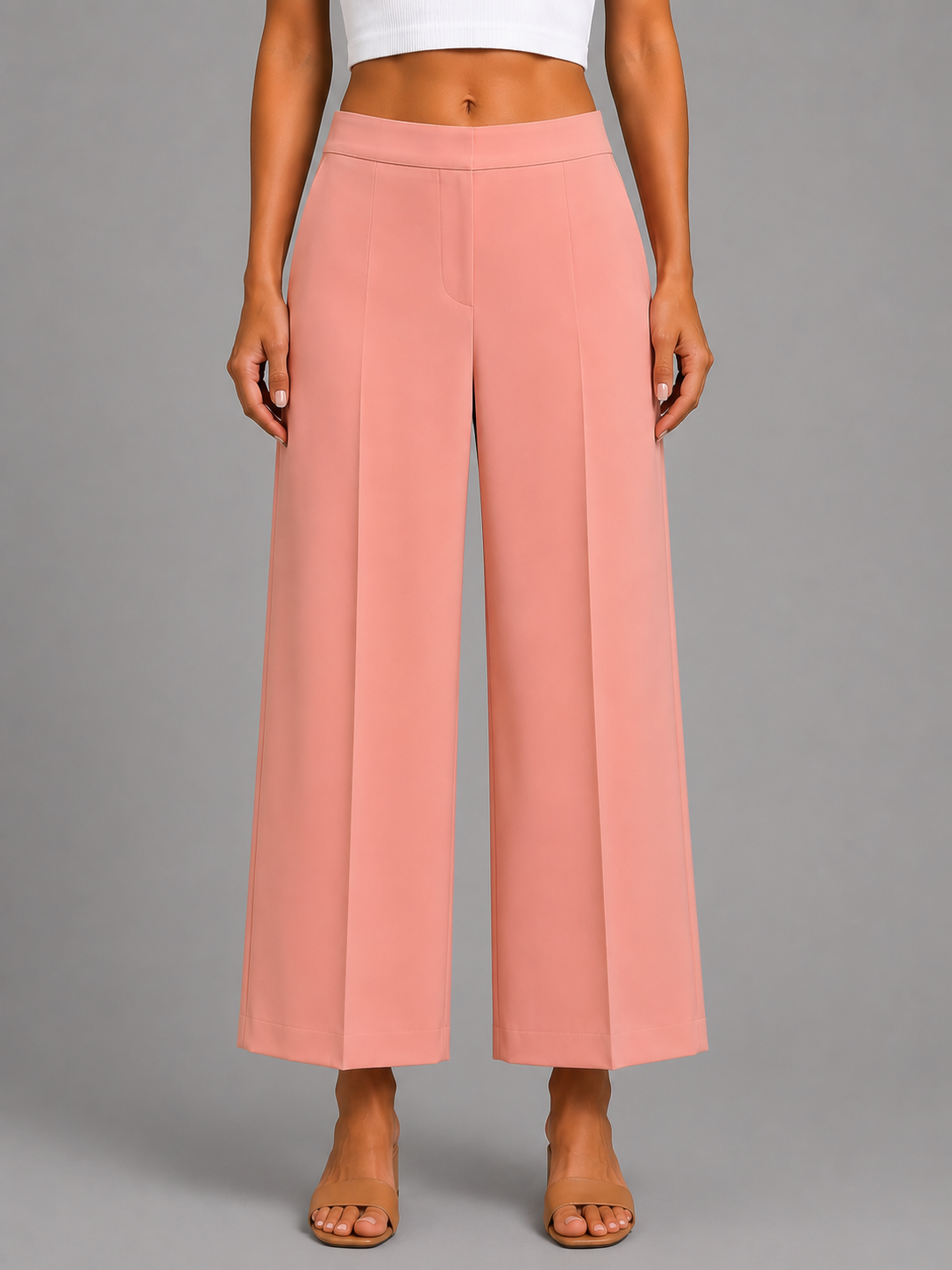 FINE SERIE FRACOMINA Pantalone Cropped Pesca