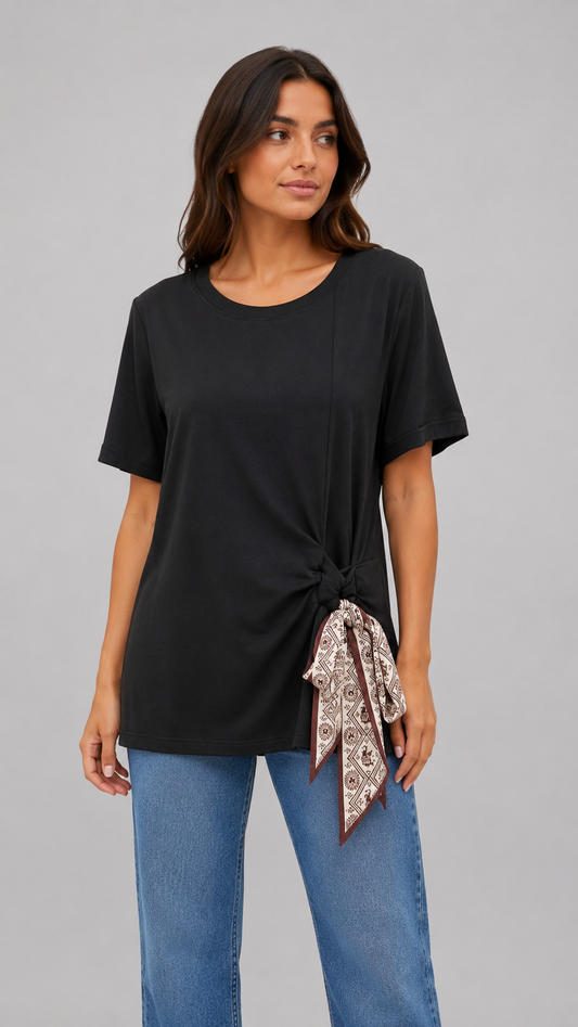 ZPOI Maglia Fiocco Nera