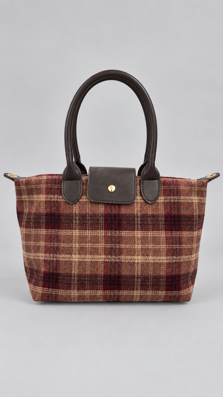 Borsa Tartan Burgundi