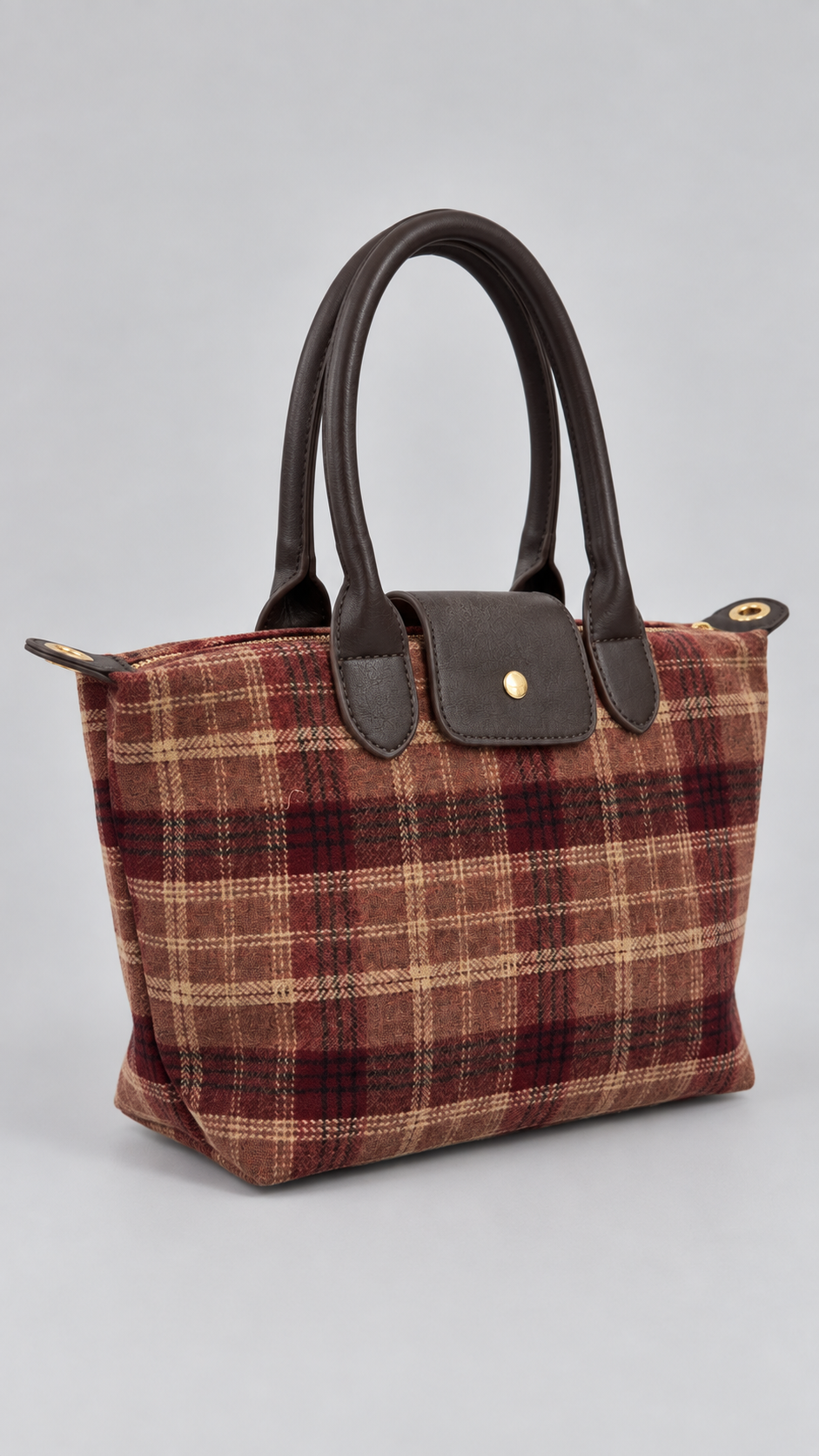 Borsa Tartan Burgundi
