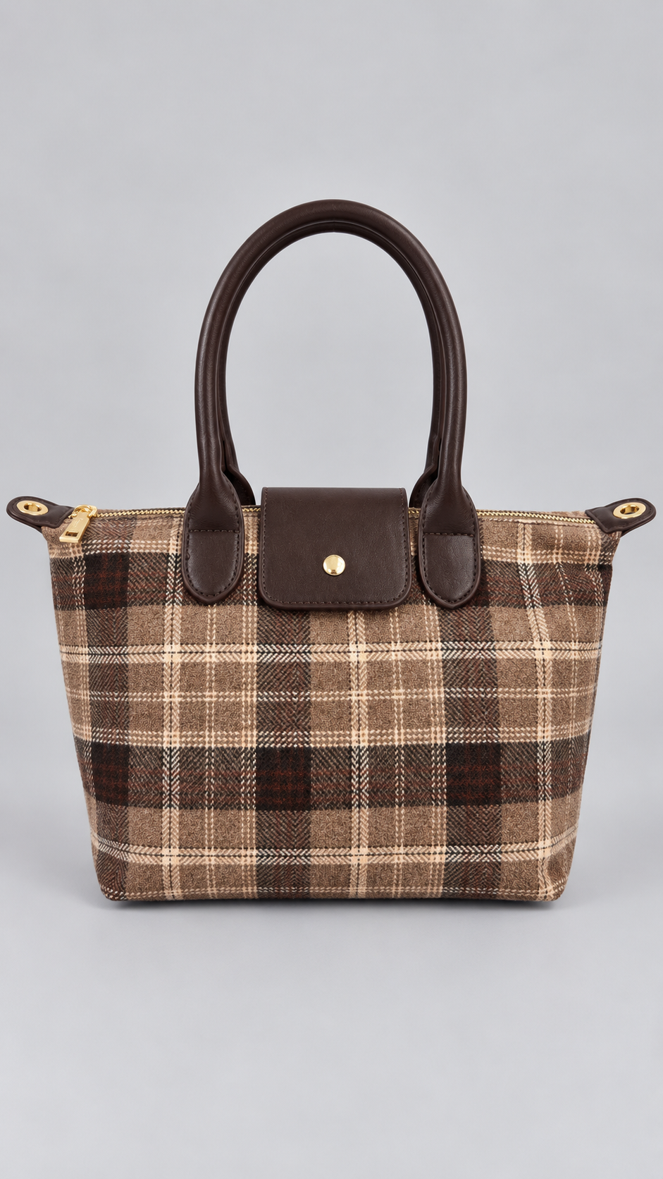 Borsa Tartan Cammello