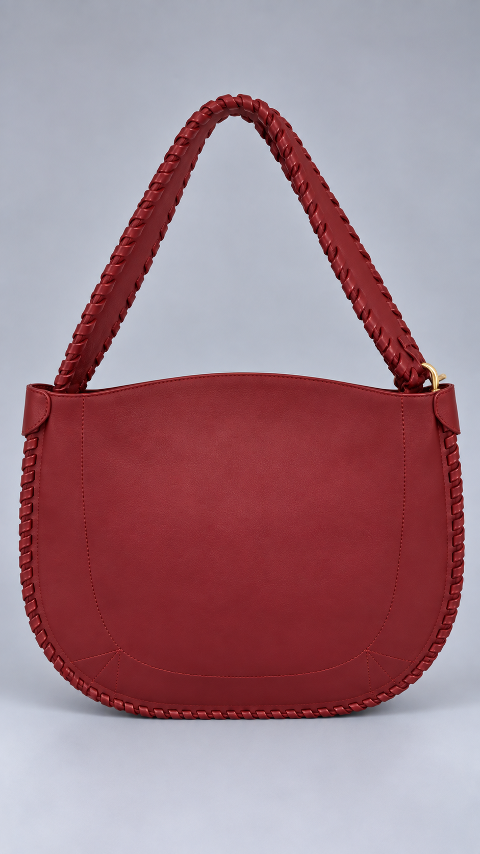 Borsa Spalla Intrecciata Bordeaux