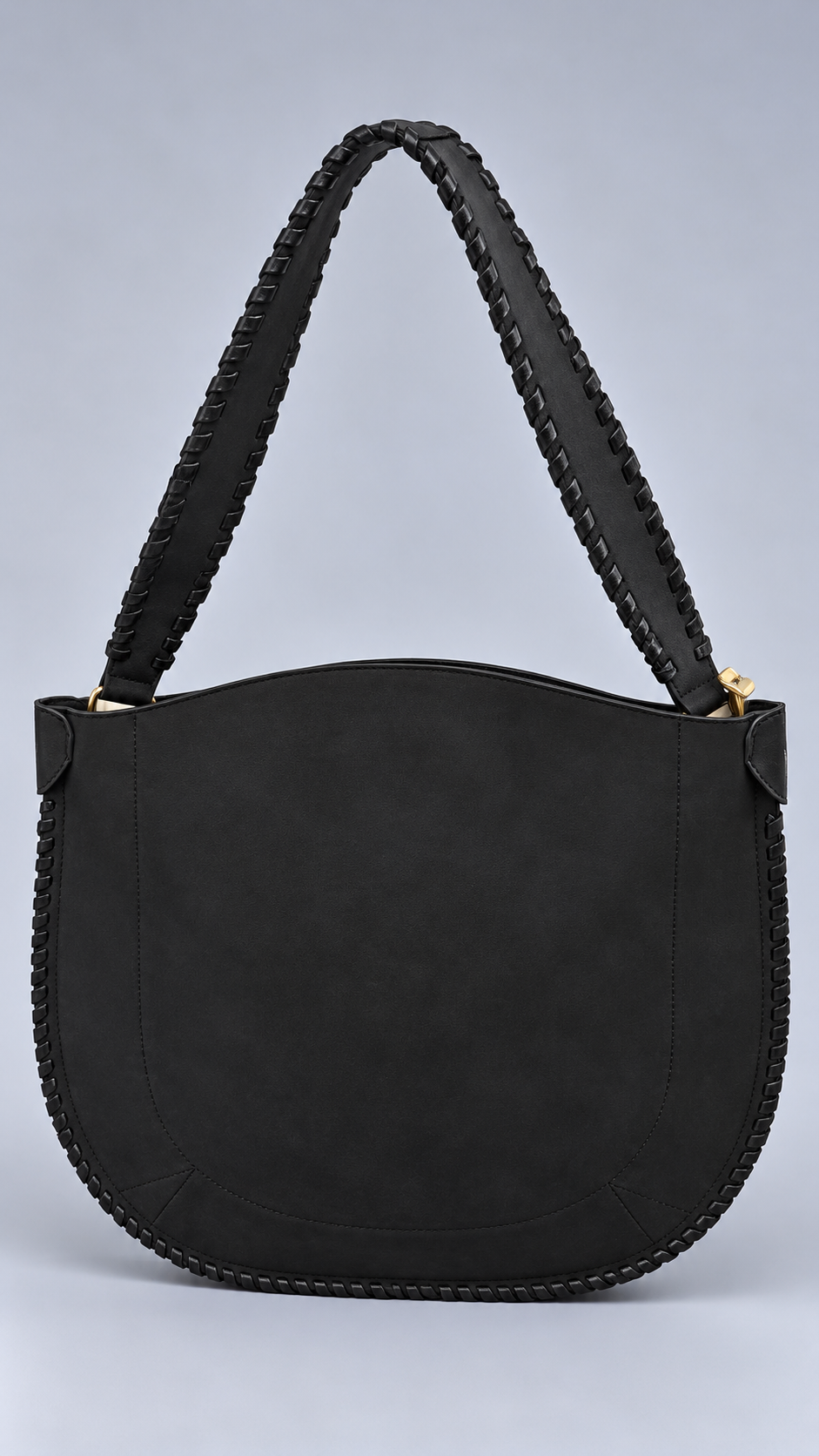 Borsa Spalla Intrecciata Nera