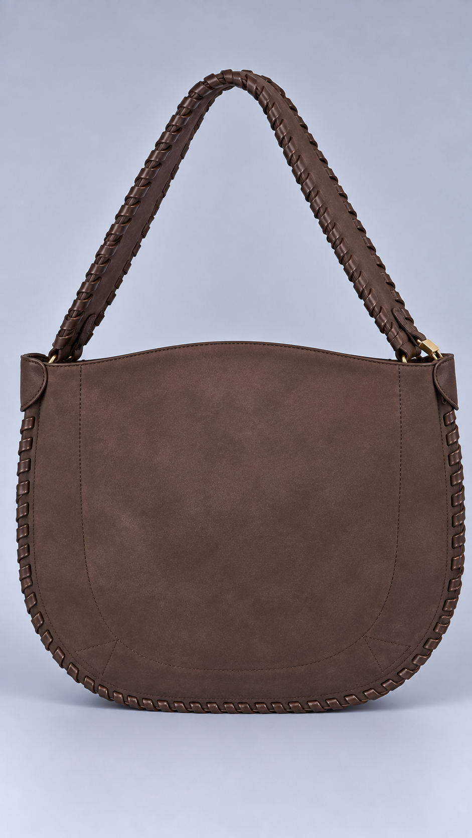 Borsa Spalla Intrecciata Caffè