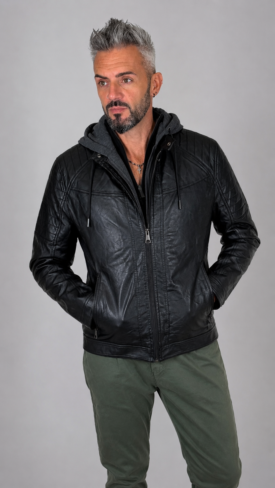 Giacca in Similpelle L09