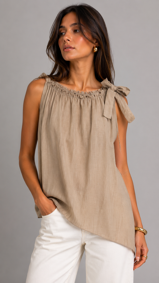 A.R. Canotta Asimmetrica Beige